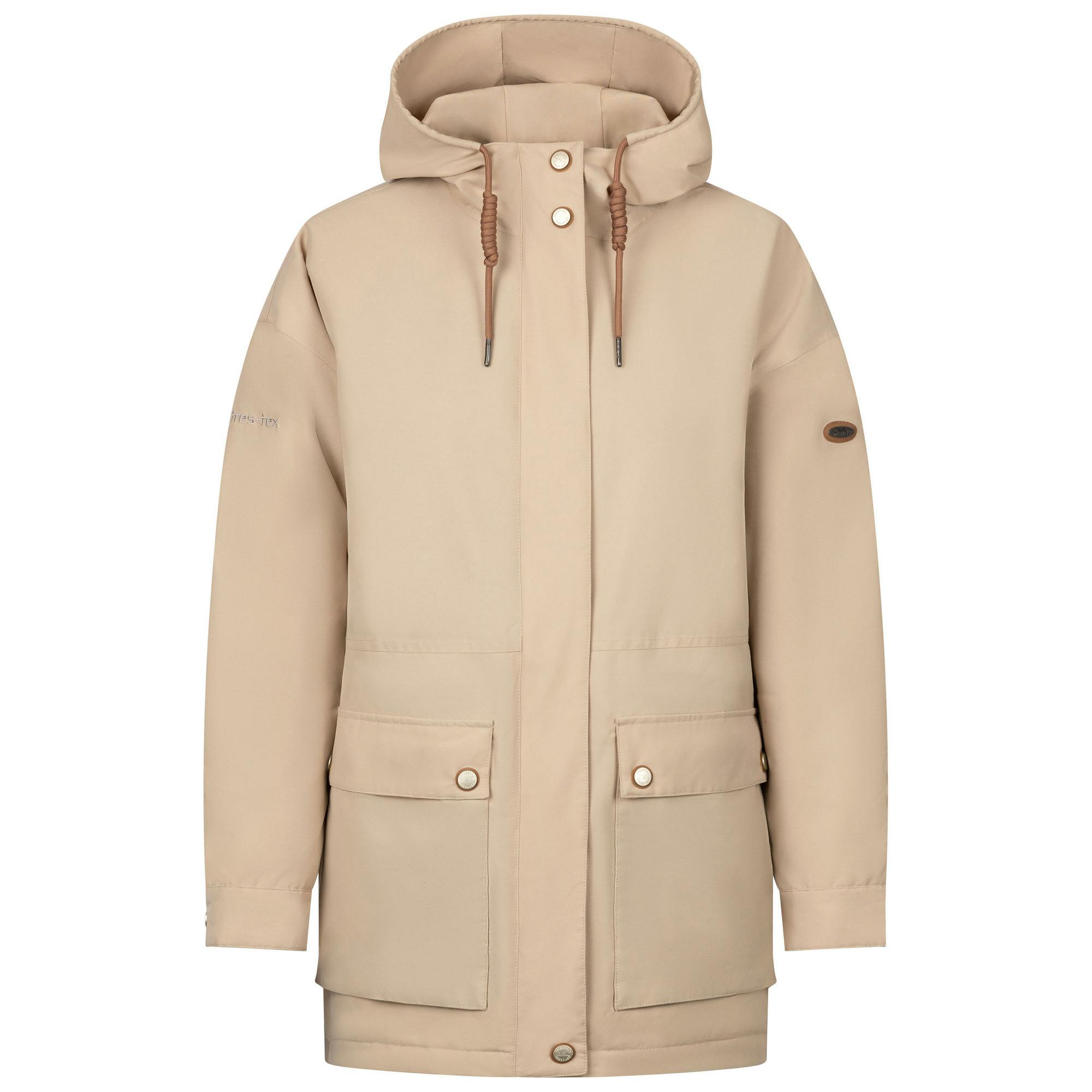 Trespass Women's Light / Sasser Waterproof Jacket - Sand - 3XL - Sand - 100% Mixed