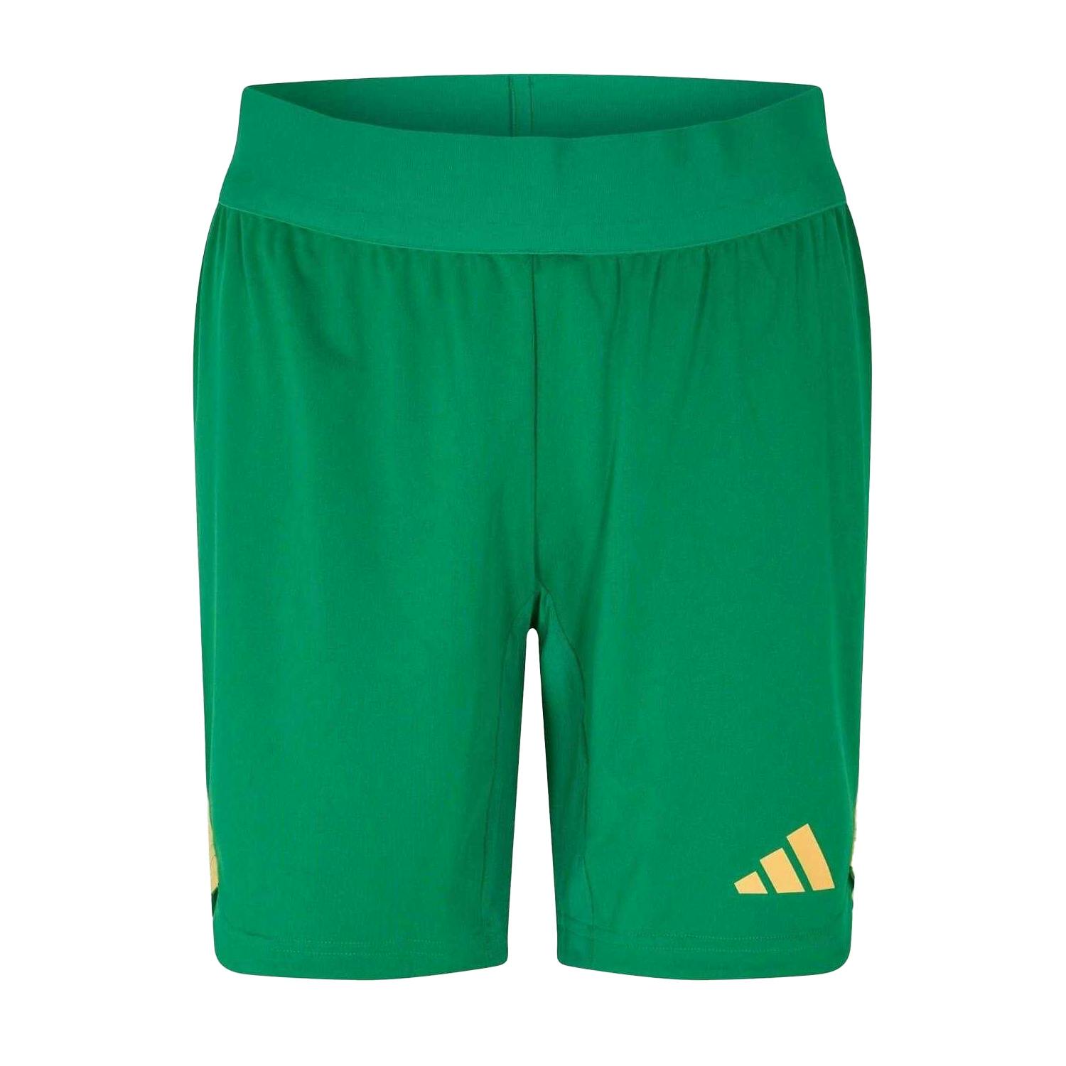 Adidas Unisex Green Adult Goalkeeper Shorts - M - 100% Mixed