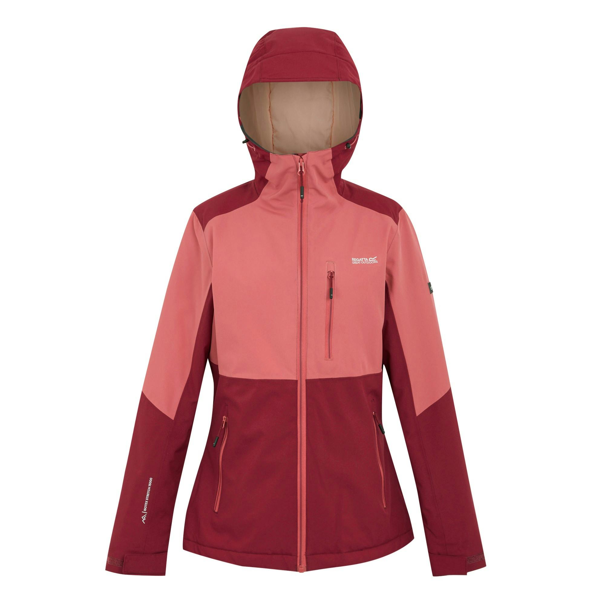 Regatta Women's Red Kelora Insulated Waterproof Jacket - Rumba /Mineral - 18 Uk - Rumba /Mineral - 100% Recycled Polyester