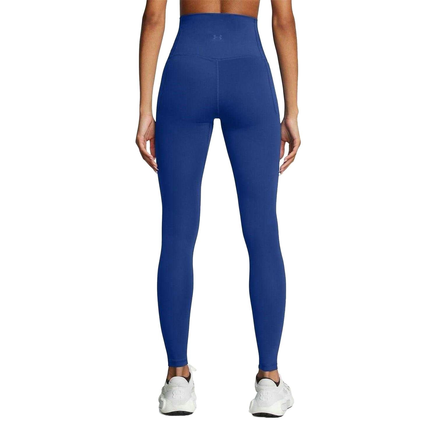 Under Armour Women's Blue / Meridian Shaping Leggings - 10 Uk R - 82% Polyester/18% Elastane