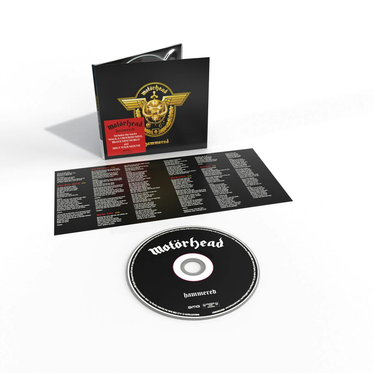 Eyesore Merch Red Motorhead 'Hammered' Cd Digipack