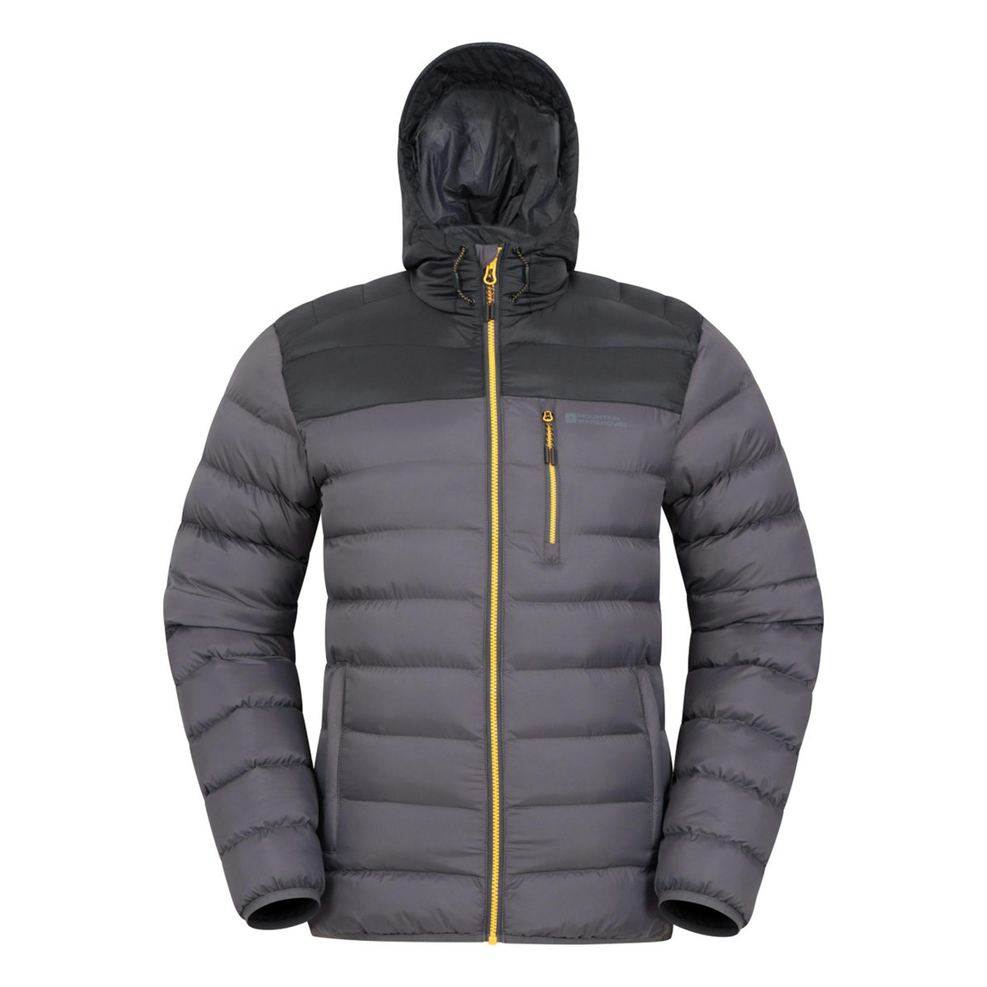 Mountain Warehouse Men's Dark/Grey Link Padded Jacket - S - 100% Nylon