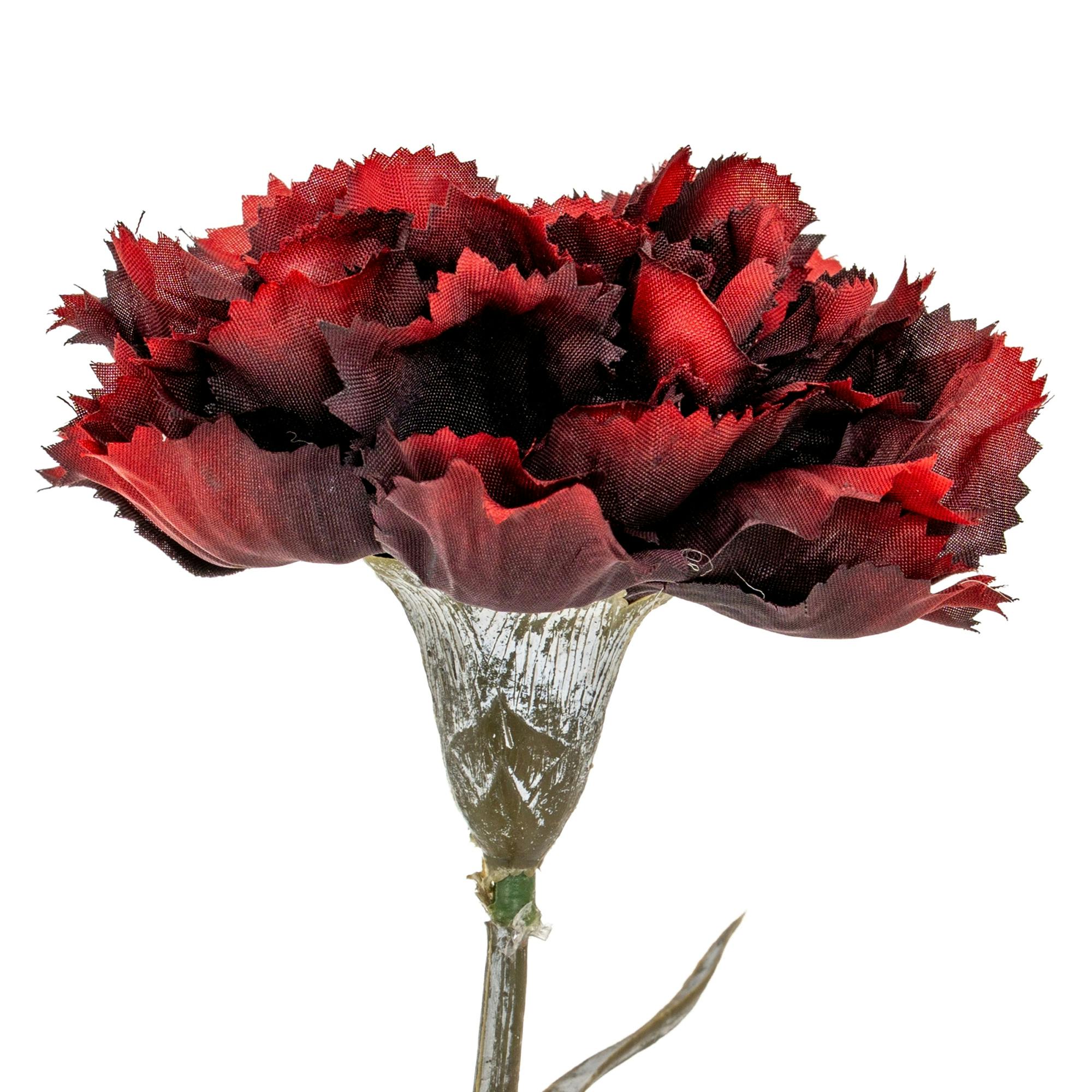 Hill Interiors Burgundy Carnation Artificial Flower - One Size