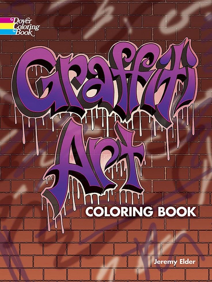 Graffiti Art Coloring Book (Dover Coloring Books) by Jeremy Elder Paperback NEW - Image 7