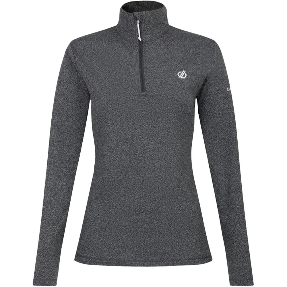 Dare 2B Women's Grey / Lowline Ii Midlayer - Charcoal Marl - 10 Uk - Charcoal Marl - 97% Polyester/3% Elastane
