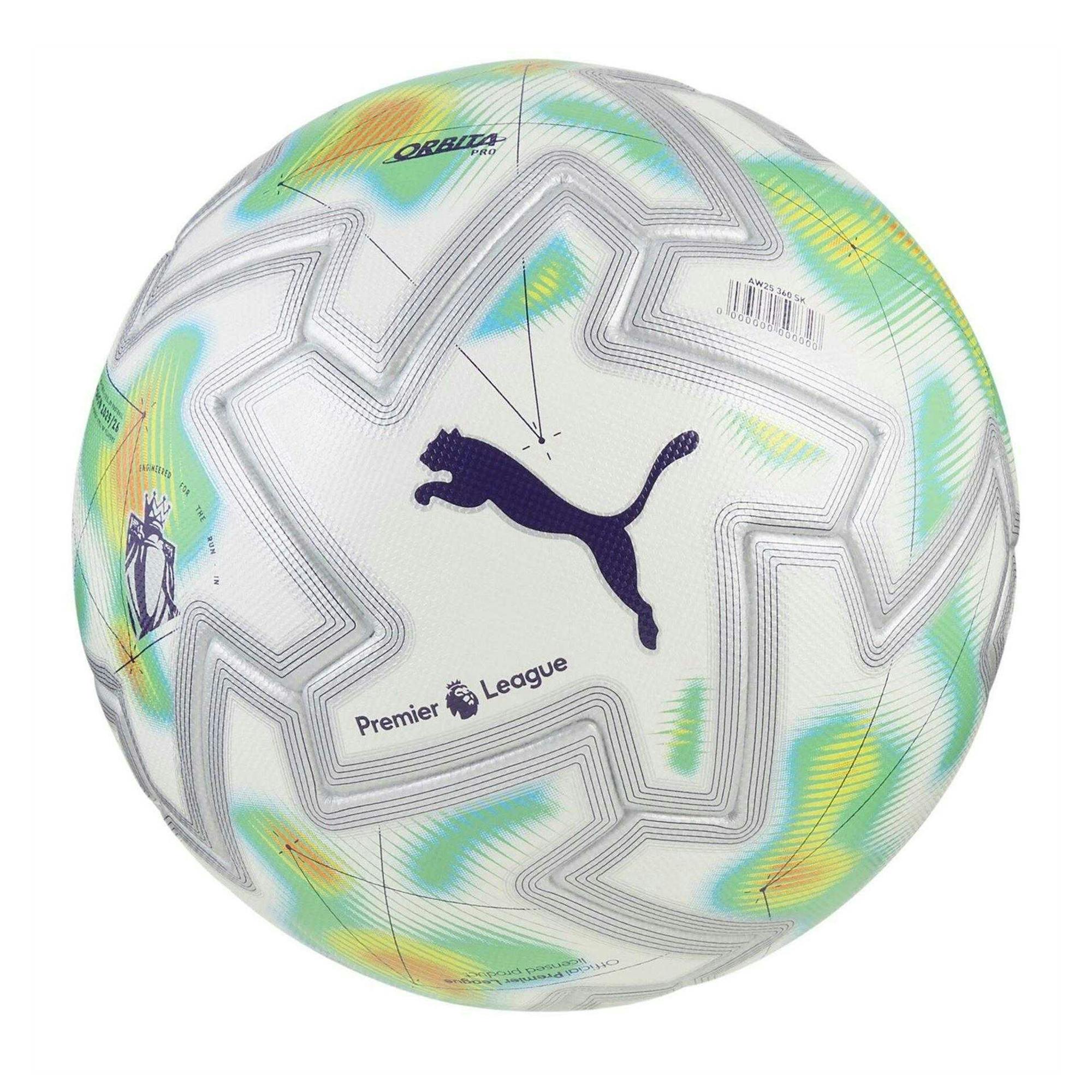 Puma White/Green Premier League Orbita Training Football - 5