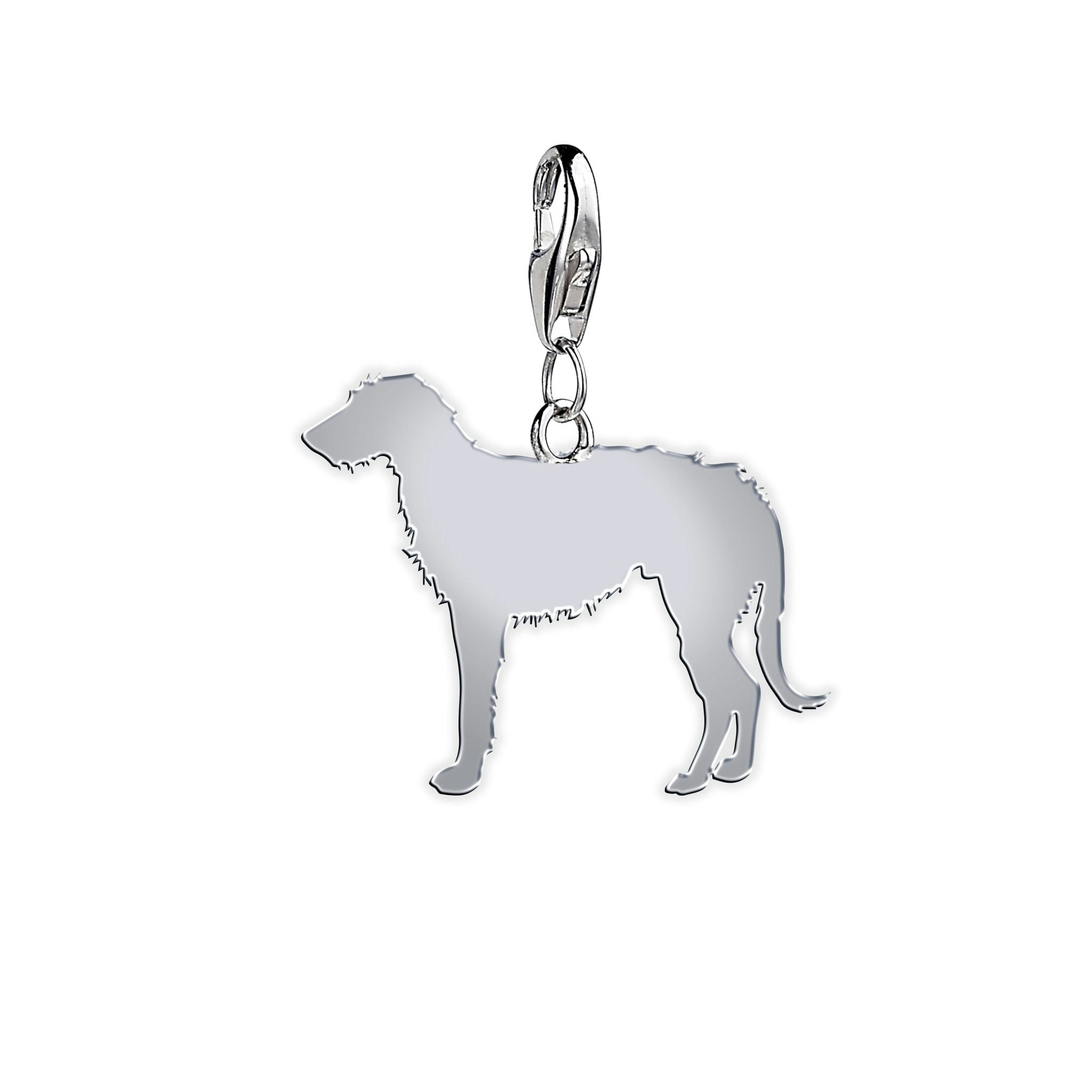 Mylee London Silver Deerhound Silhouette Charm - No - Clip On Charm