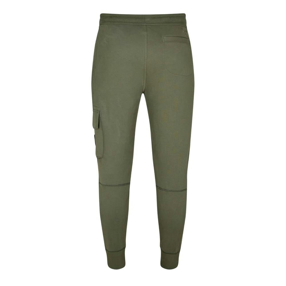 Calvin Klein Men's Patch Tracksuit Bottoms - Olive - Xxl - Olive - 77% Cotton/20% Recycled Cotton/3% Elastane