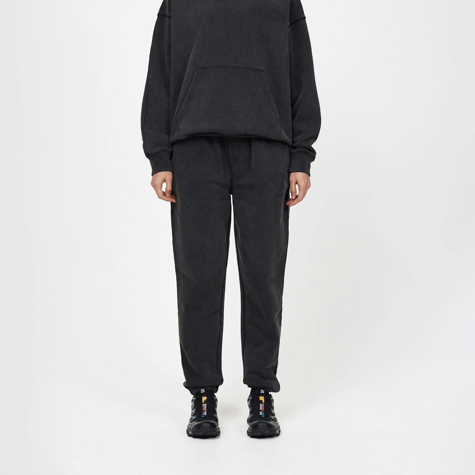 Good For Nothing Black Washed Relaxed Joggers - Xs