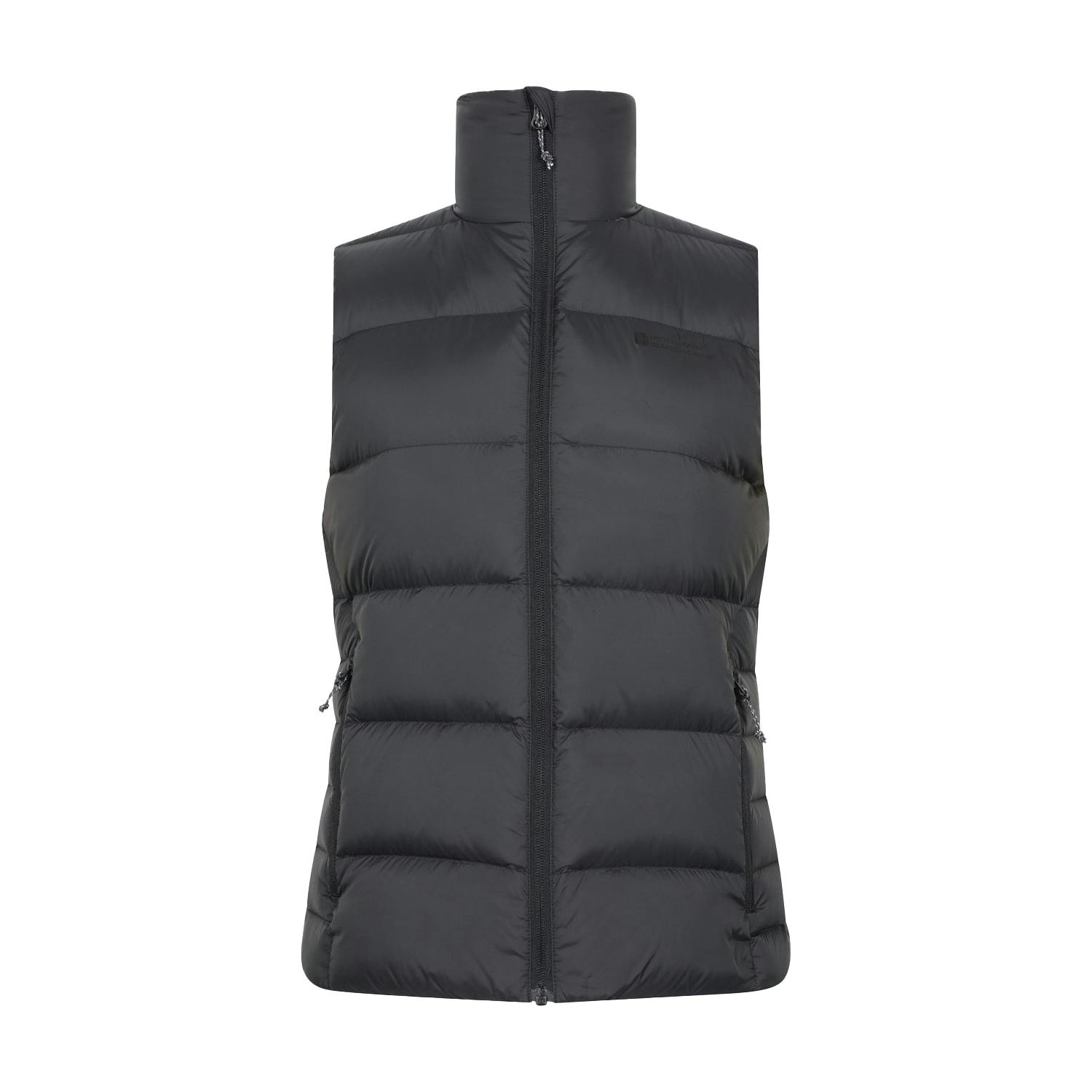 Mountain Warehouse Women's Black Stratus Packable Gilet - 20 Uk - 100% Polyamide