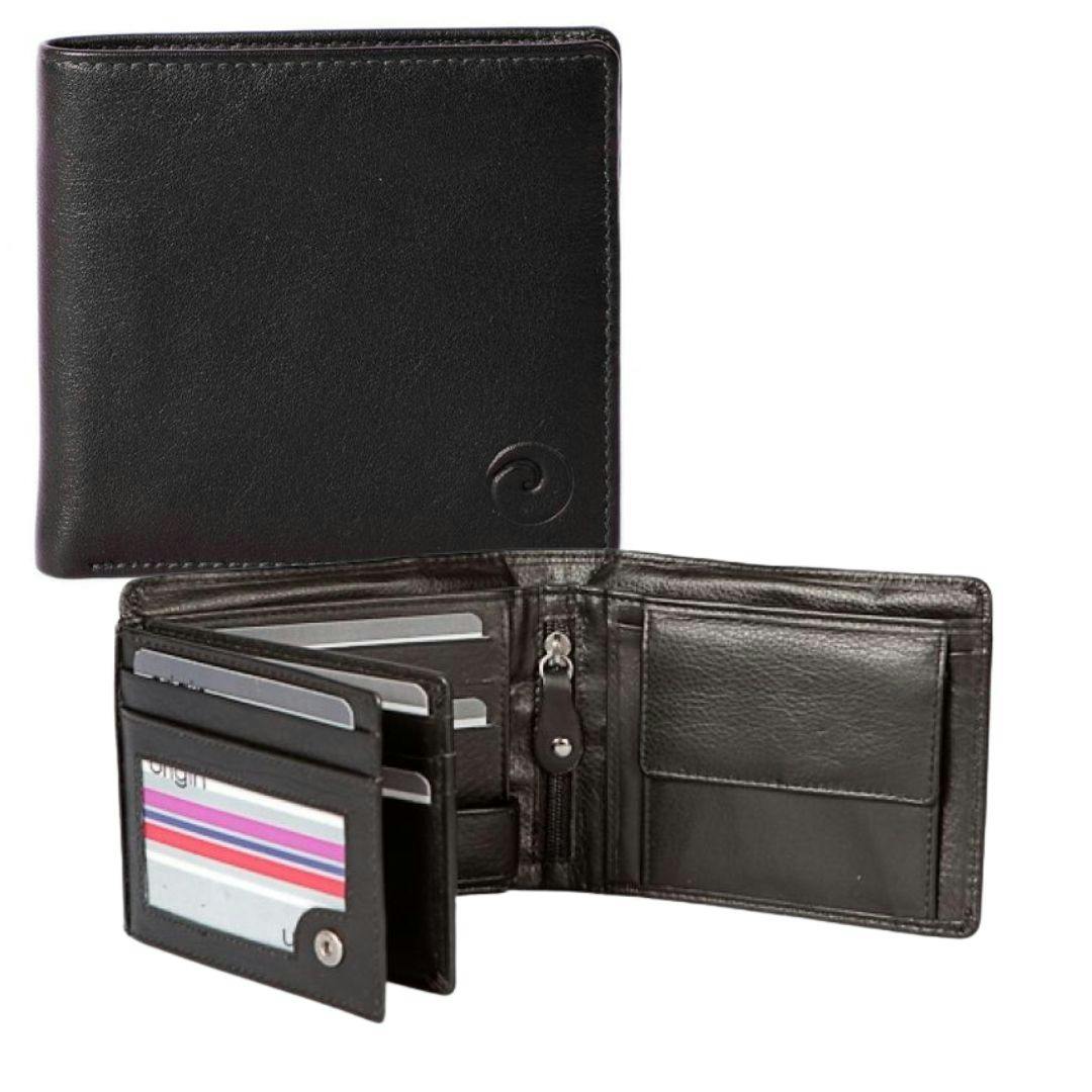 Mala Leather Black Origin Large Extra Capacity Leather Wallet – Rfid Protected