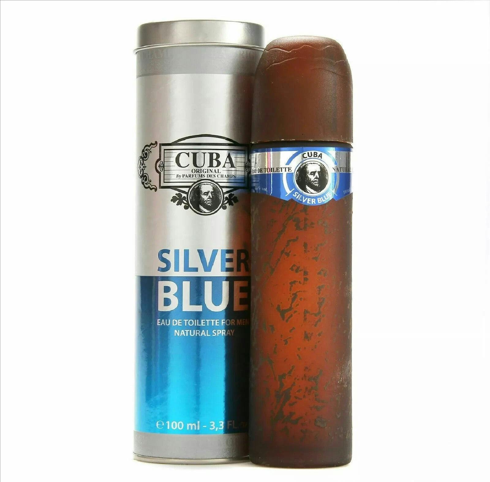 Cuba Silver Blue Cologne by Fragluxe 100 ml EDT Spray for Men - Image 4