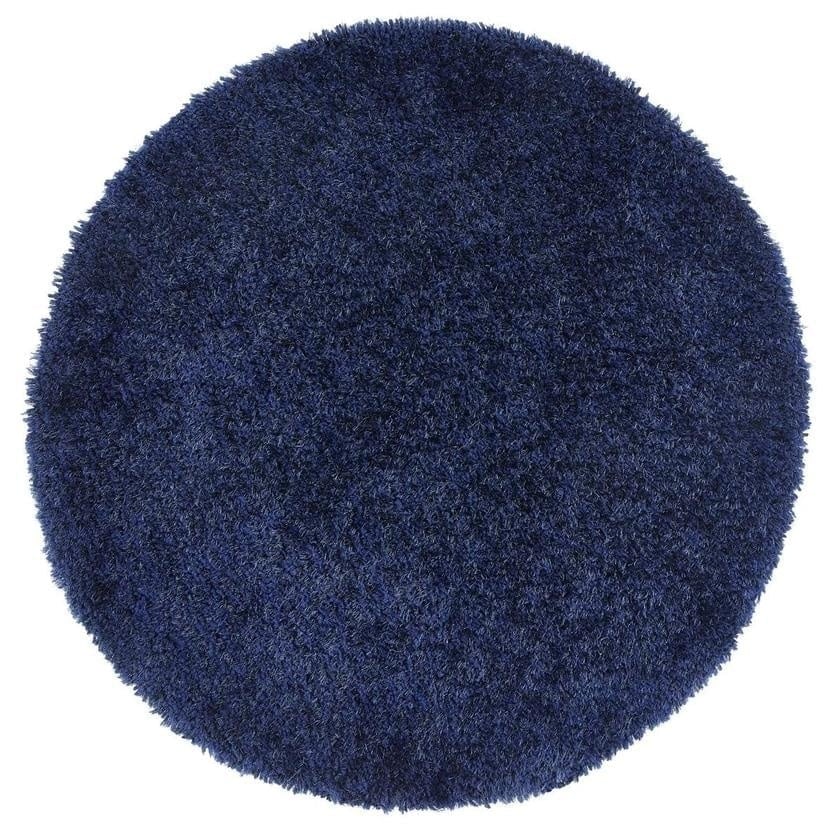 The Rugs Blue Chicago Shaggy Rug - Ø 133 Cm