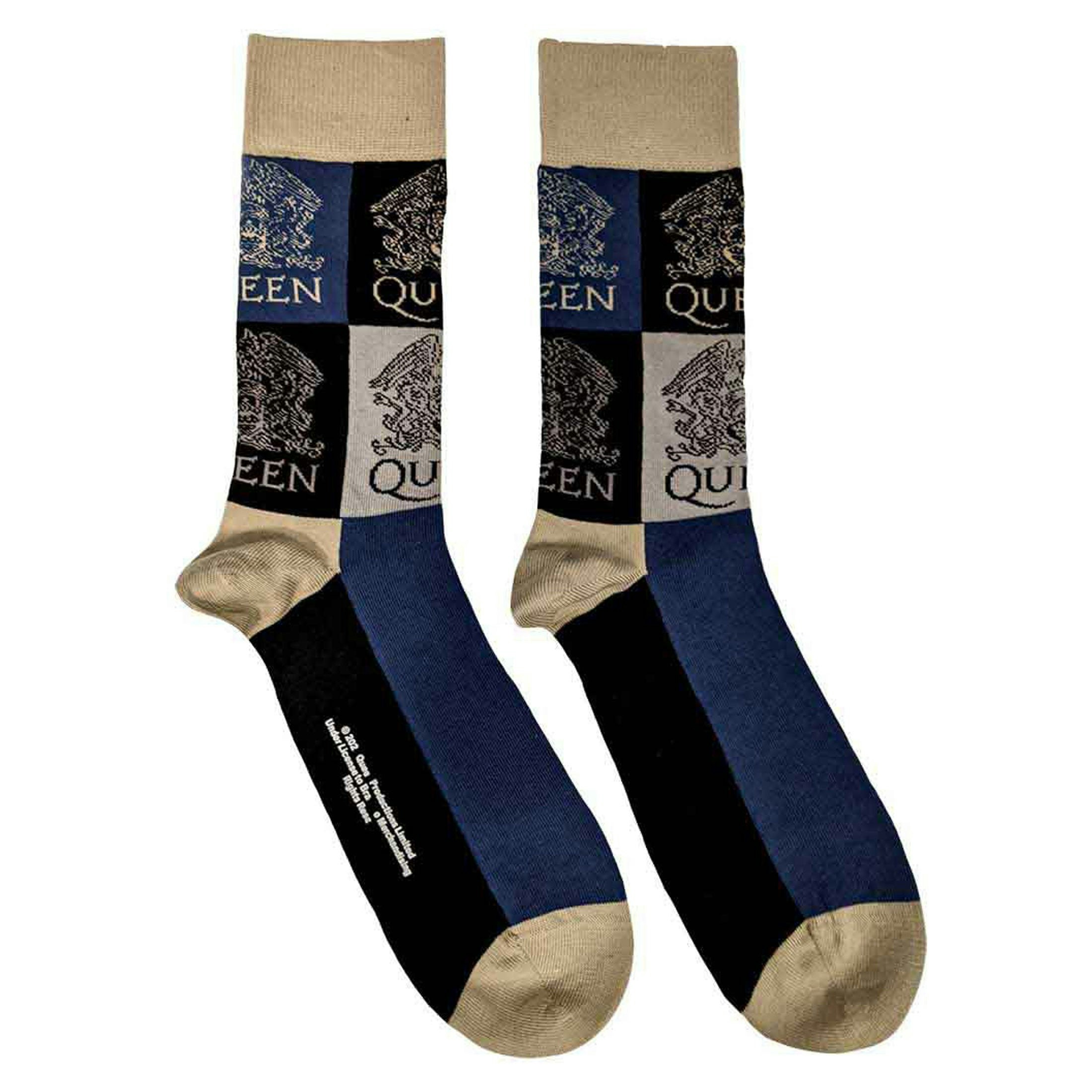 Paradiso Clothing Women's Queen Classic Crest Blocks Ankle Socks