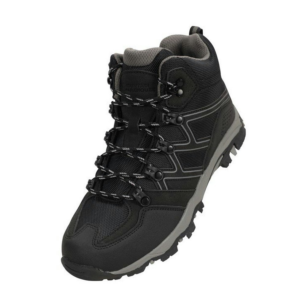 Mountain Warehouse Black Childrens/Kids Oscar Walking Boots - Size 4 Uk