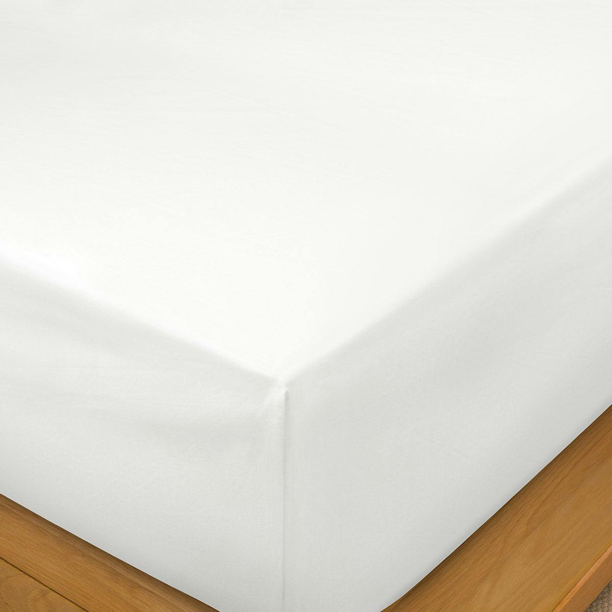 Soak&Sleep White Supima Cotton 1000 Thread Count 40Cm Deep Fitted Sheets - Emperor