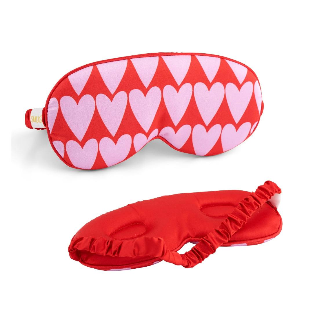 Smug Women's Red Cloud Padded Satin Sleep Mask In - Image 4