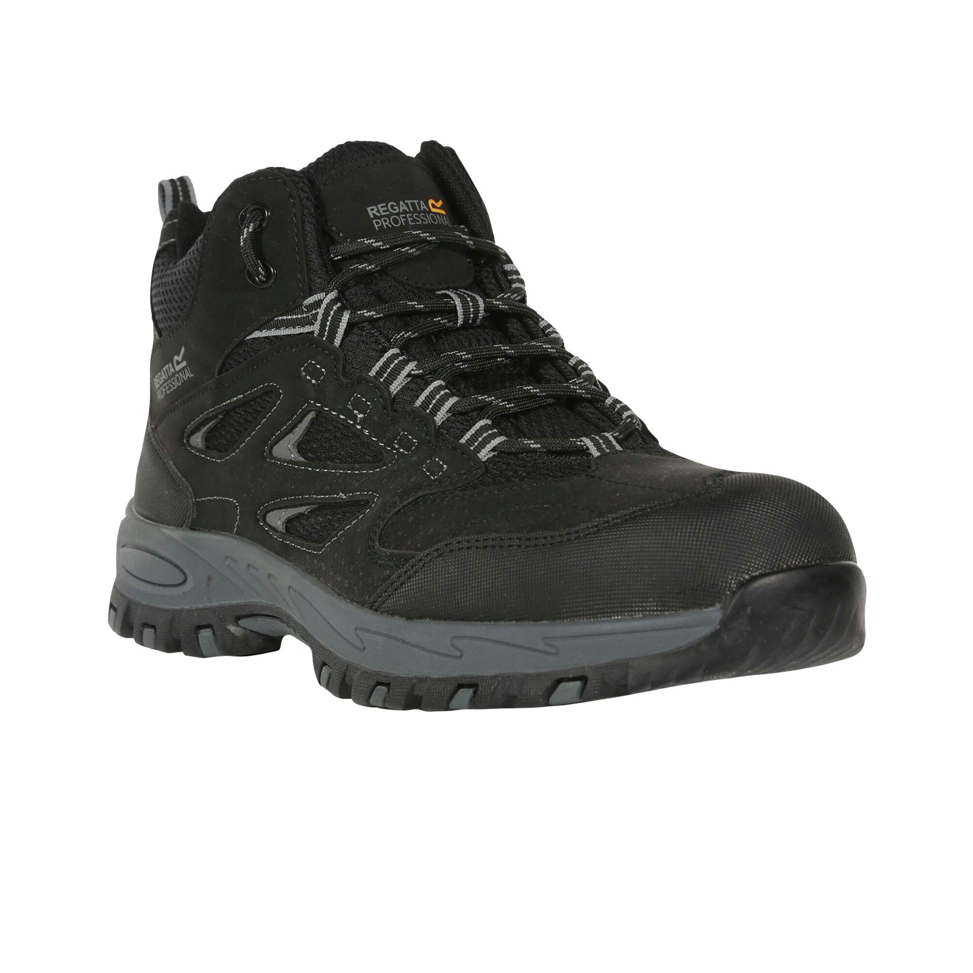 Regatta Men's Black Professional Safety Boots - /Granite - 11 Uk - /Granite - 55% Polyurathane/45% Polyester