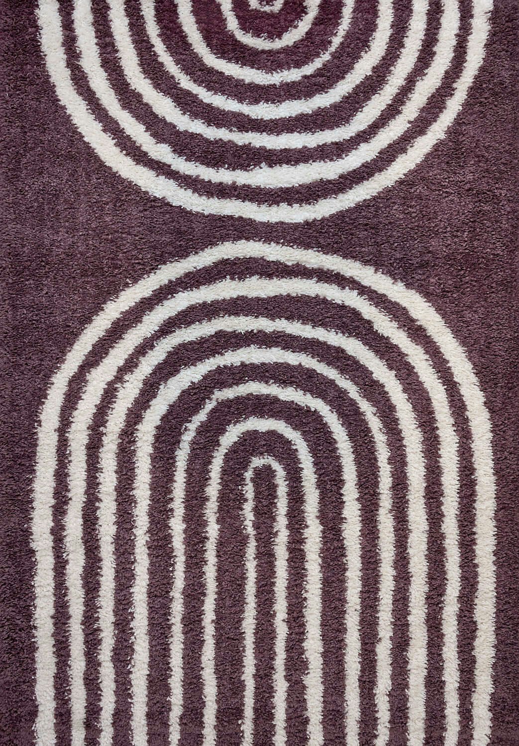 Rackhams Purple Moodi Shaggy Velvetine Rug - 200X290 Cm