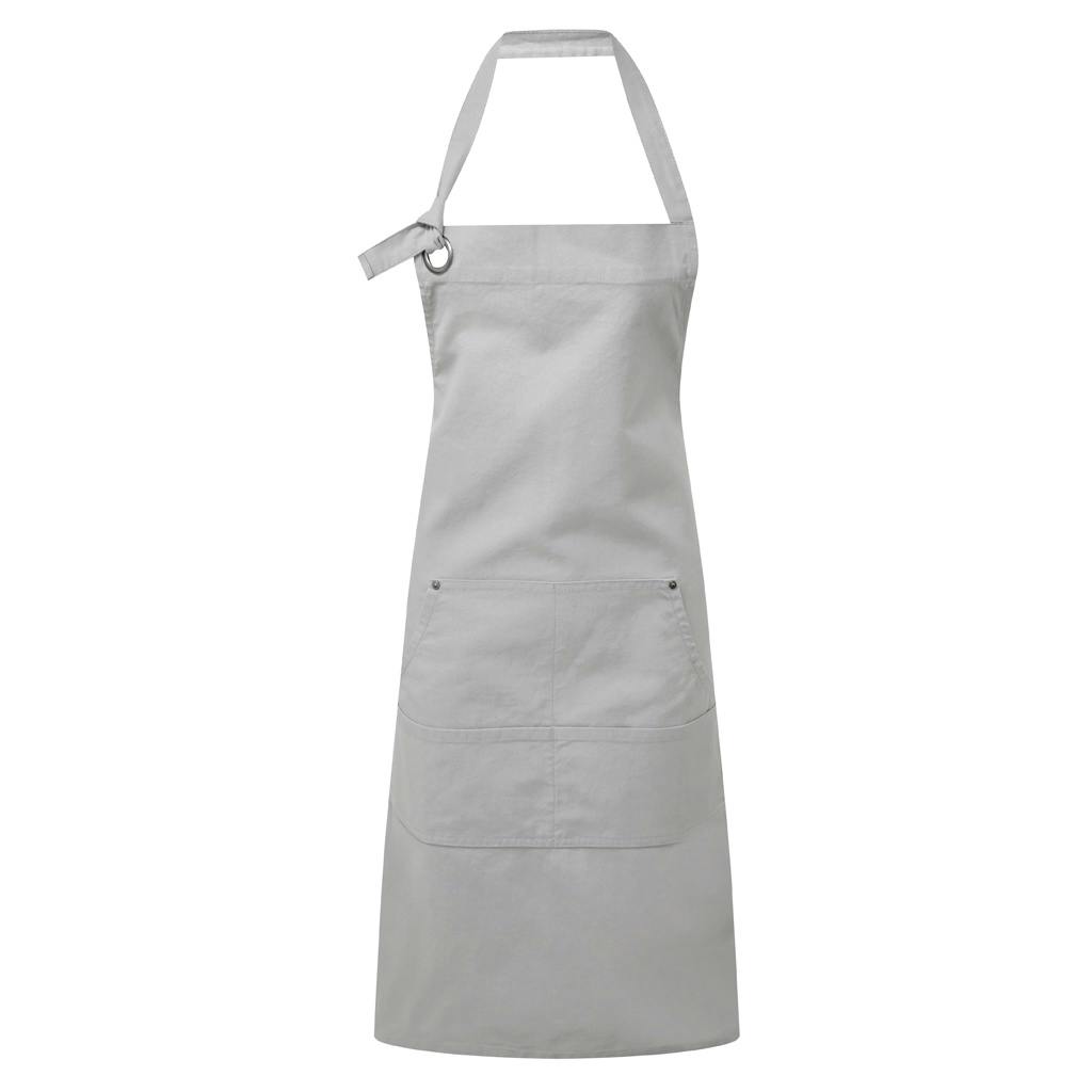 Premier Calibre Heavy Canvas Pocket Apron - Silver - Image 4