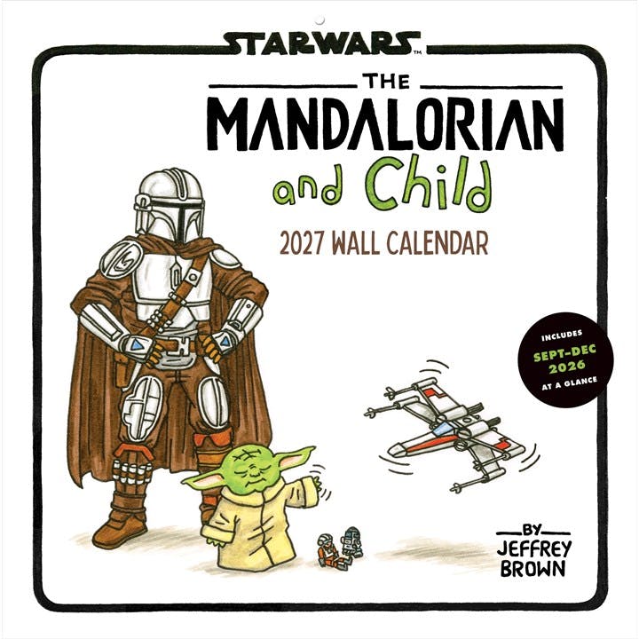 Chronicle Books Disney Star Wars, The Mandalorian And Child Calendar 2027, Wall Calendars, Month To View, Entertainment, Gift - Image 7