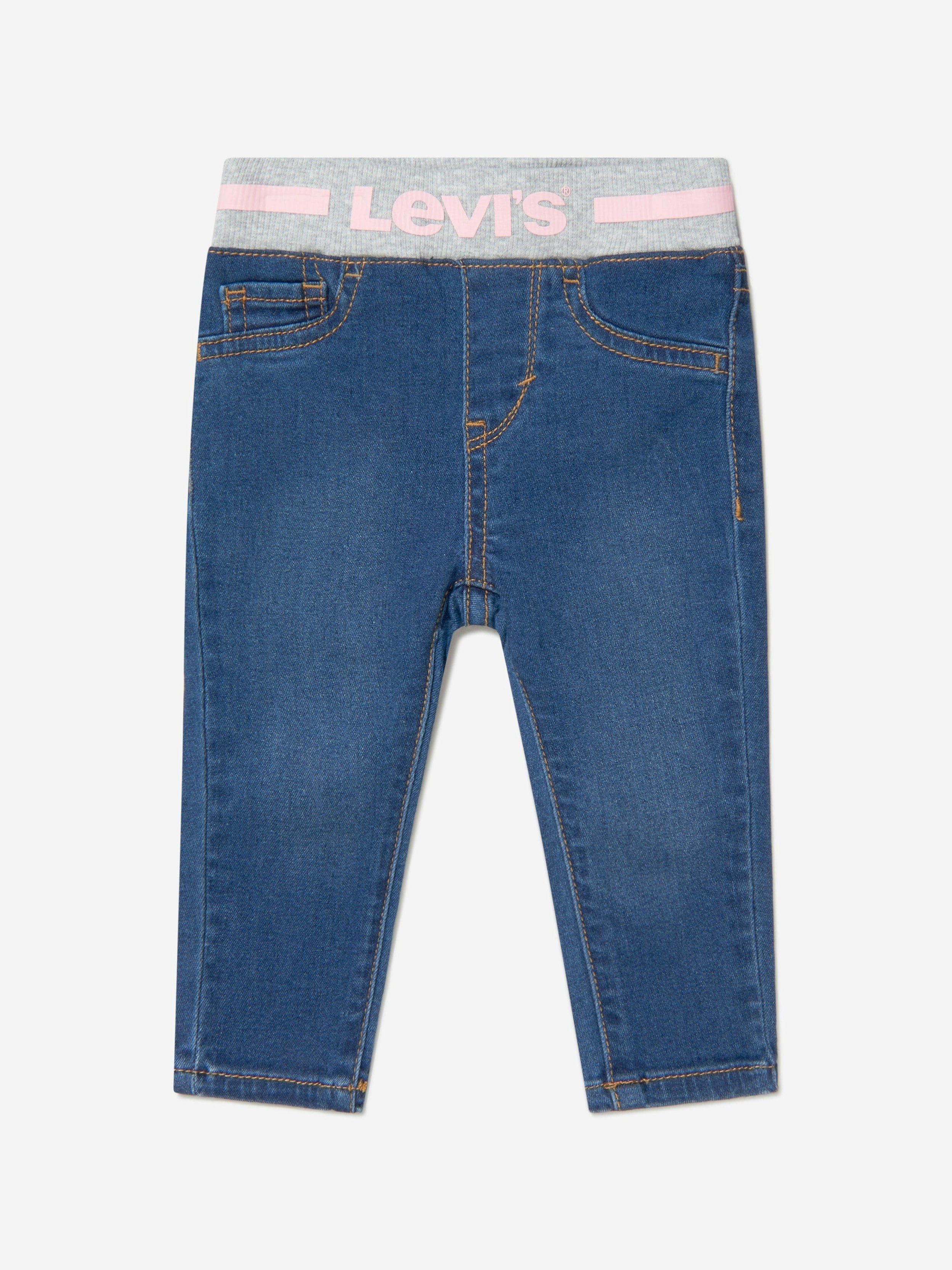 Levi's Kids Wear Girls Blue Levi's Baby Pull On Skinny Jeans In - 36 Mths
