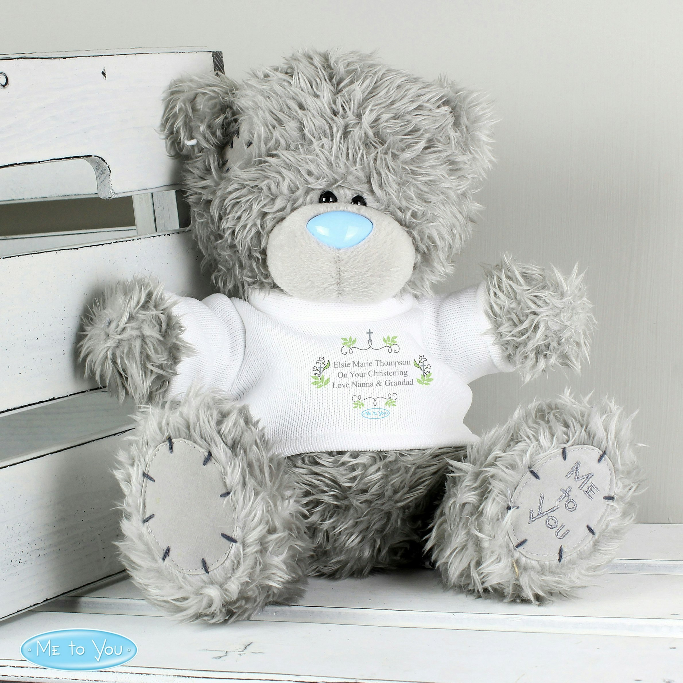 Personalised Memento Company Personalised Me To You Bear Religious Cross
