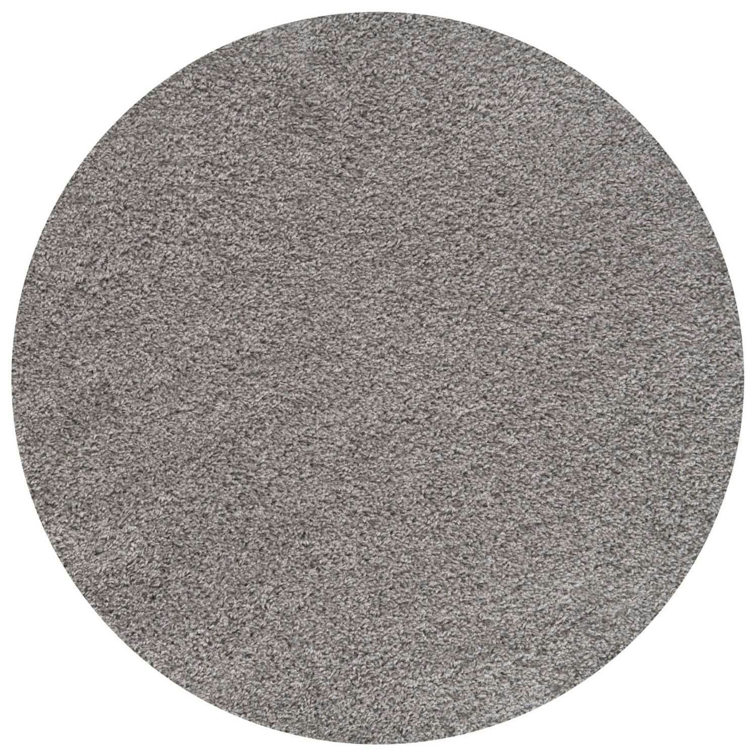 The Rugs Grey Myshaggy Solid Rug - Ø 120 Cm