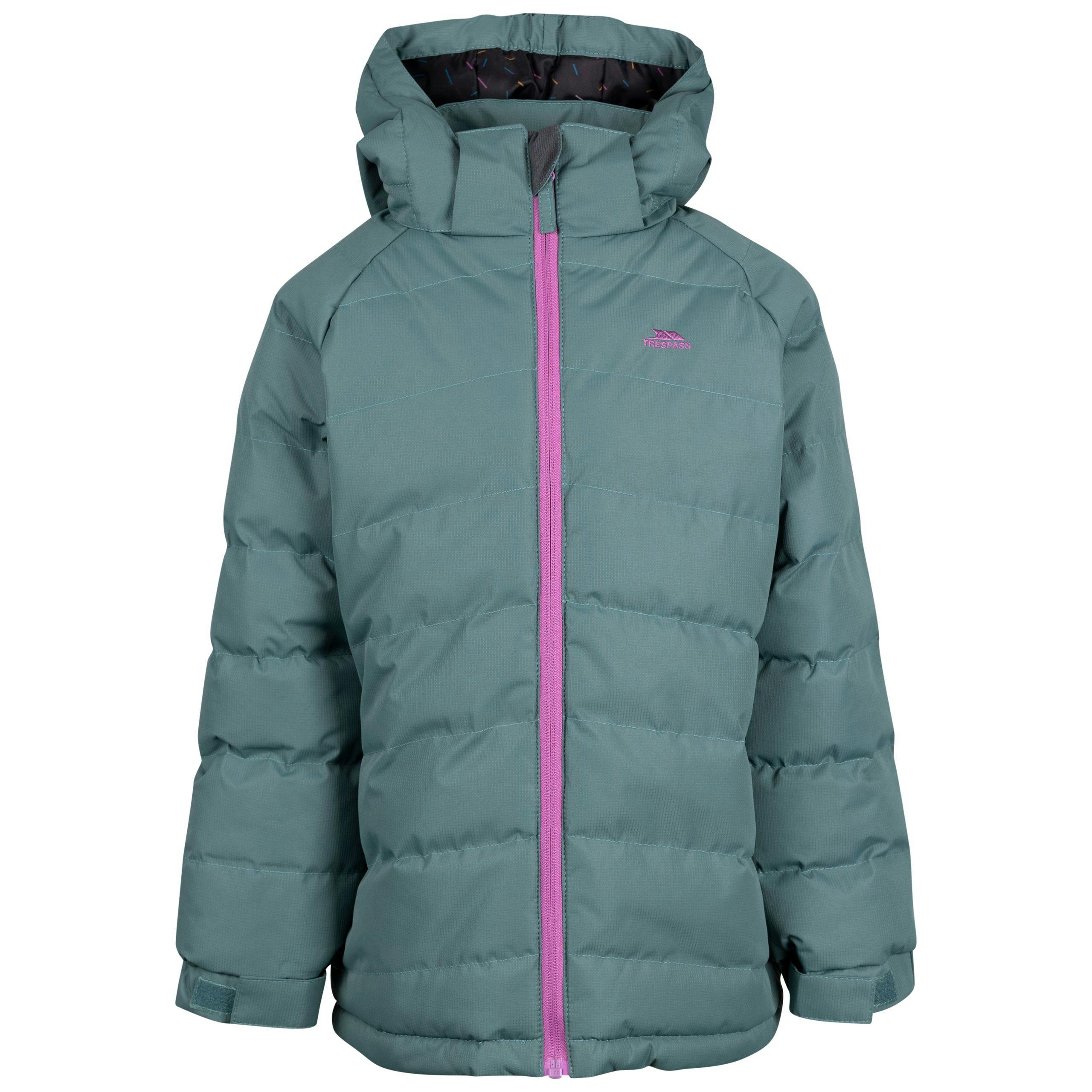 Trespass Girls Green Childrens Amira Casual Jacket - Spruce - 9/10 Years - Spruce - 100% Polyester