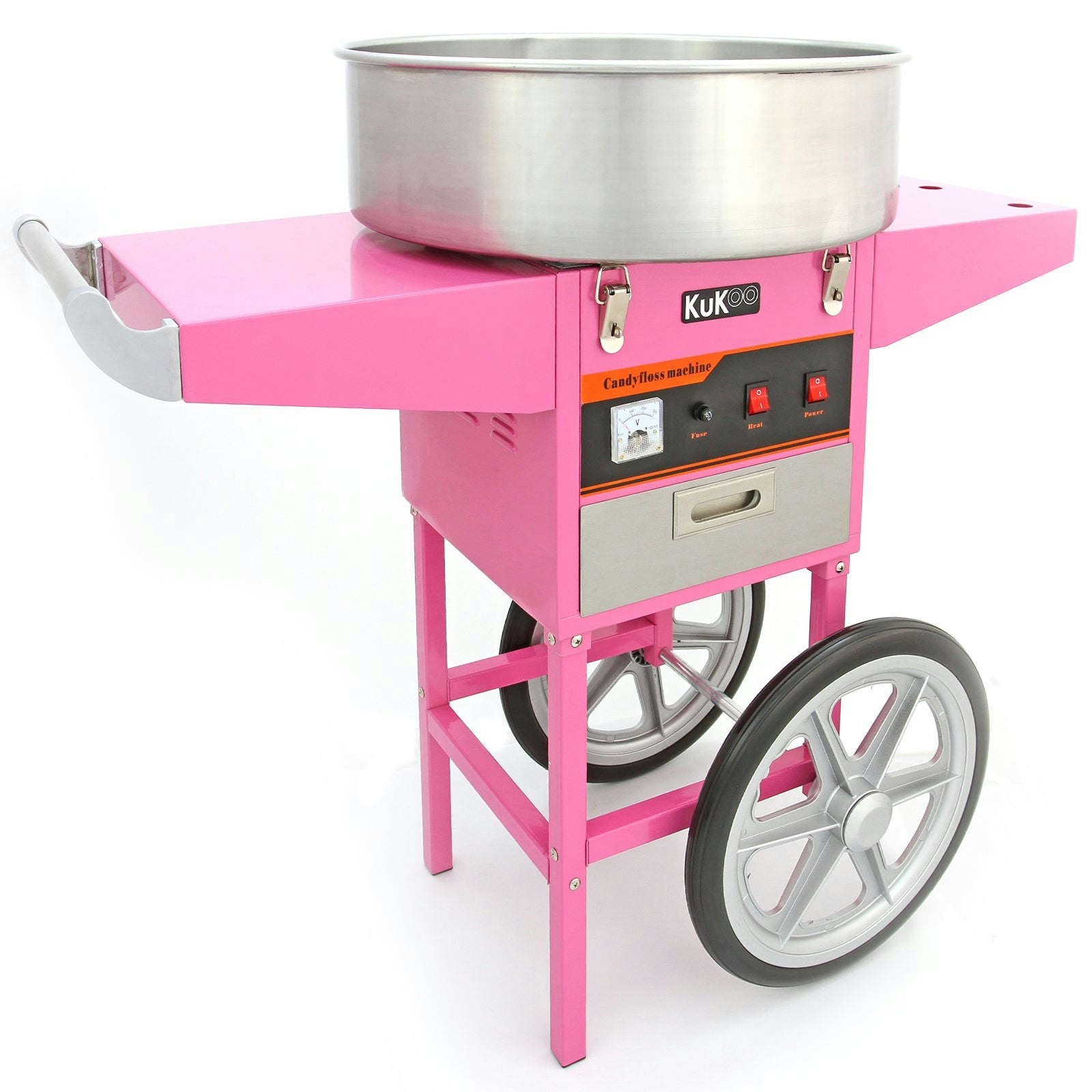 Kukoo Pink Candy Floss Machine With Cart