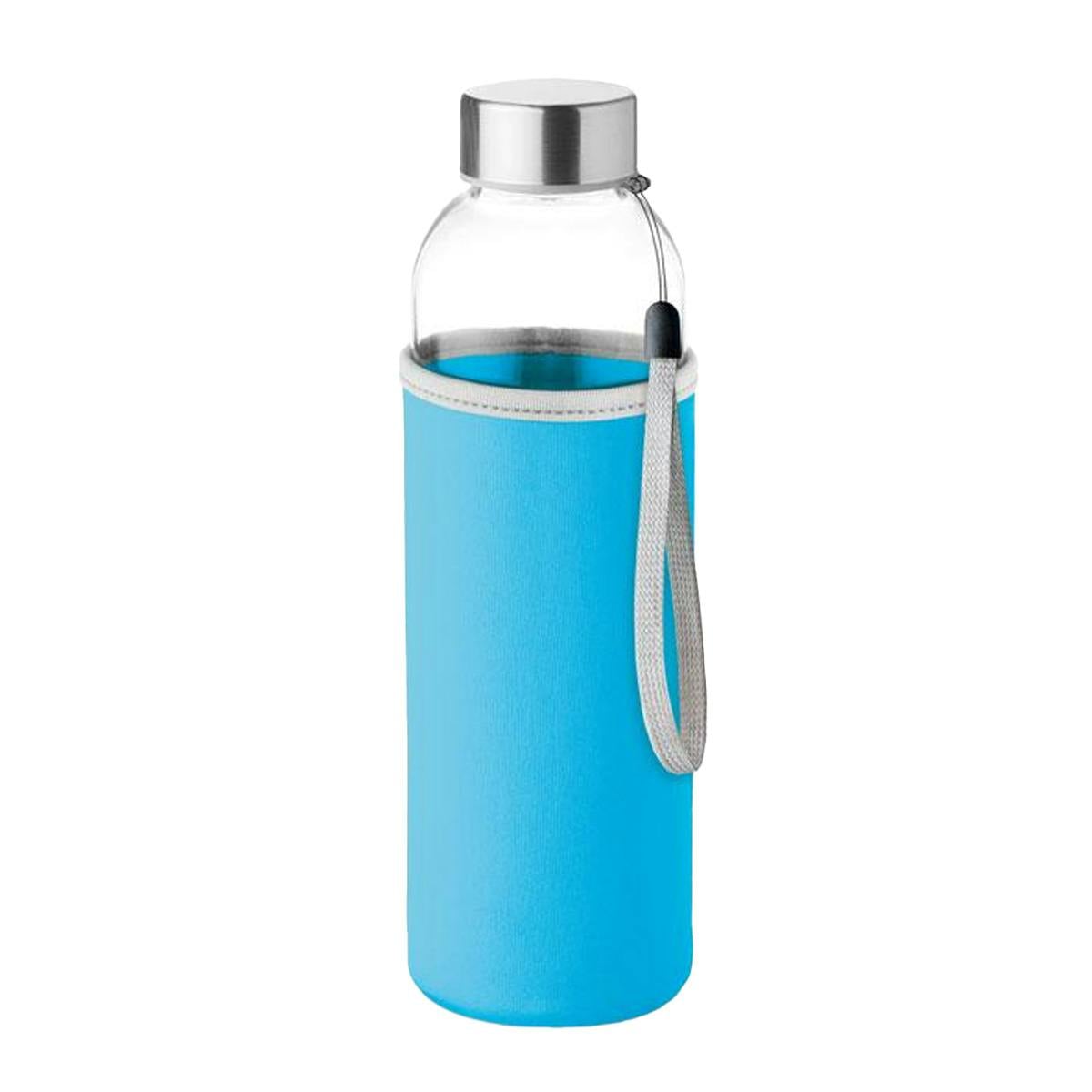 Midocean Turquoise Utah Glass 500Ml Water Bottle - One Size - 100% Mixed