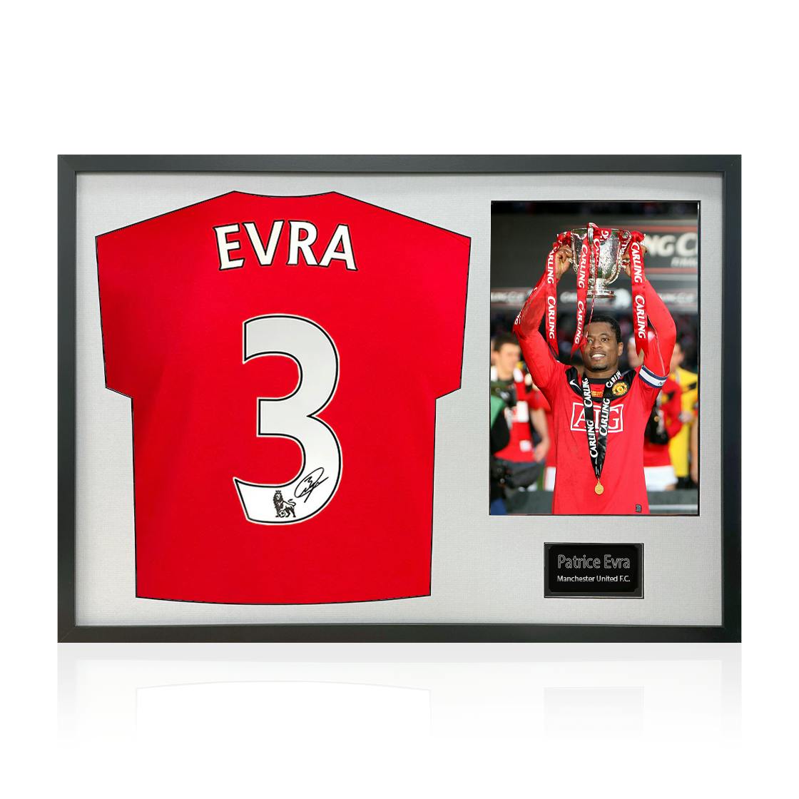 The Fan Cave Patrice Evra Signed Manchester United Premium Frame - Image 3