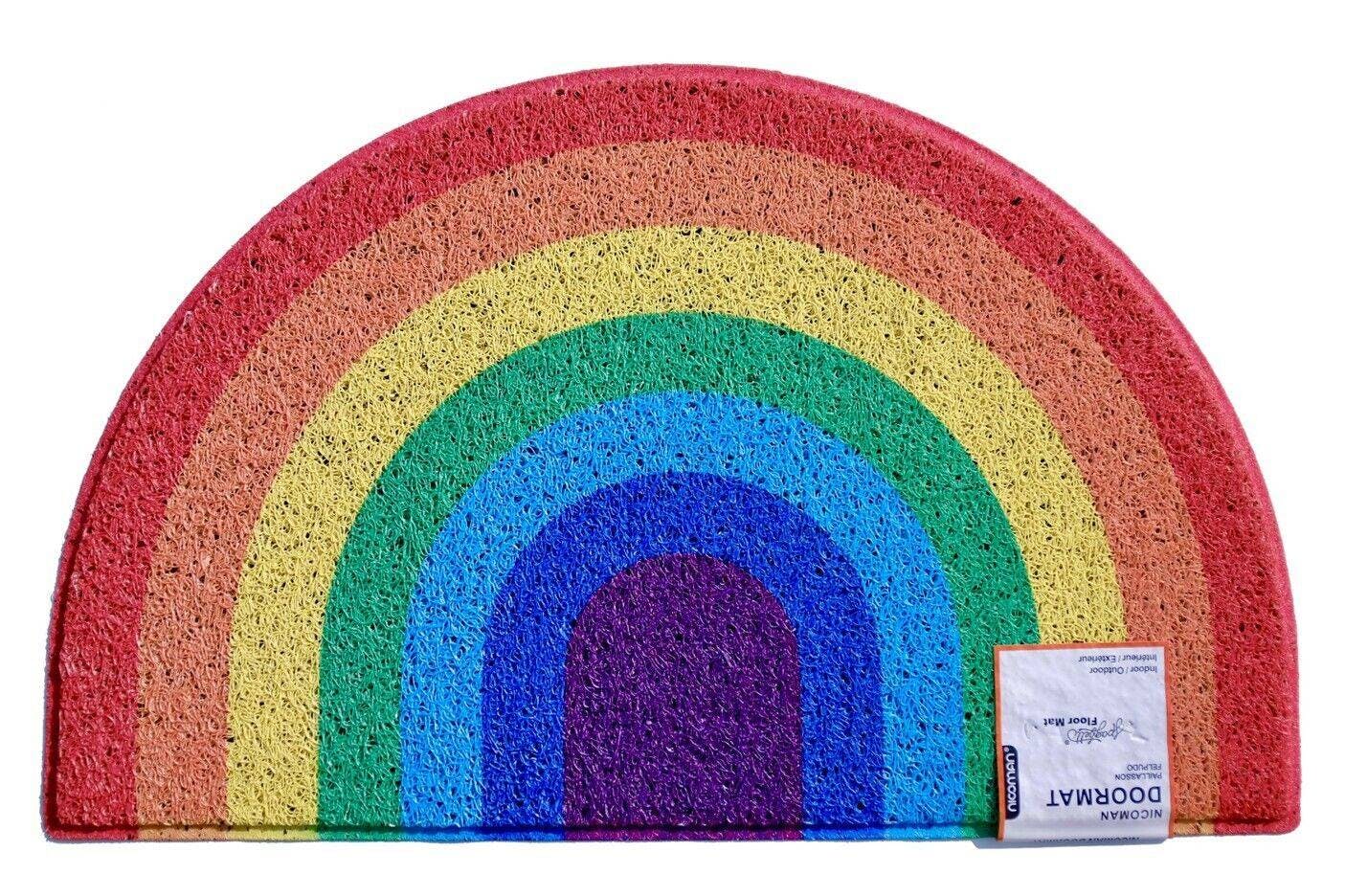 Nicoman Rainbow Halfmoon Doormat