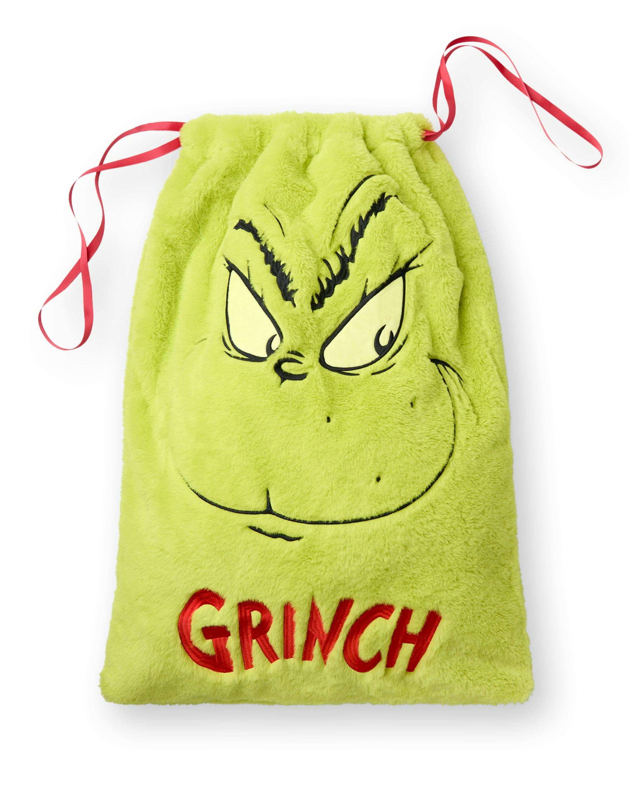 Vanilla Underground Unisex Green The Grinch Kids Character Drawstring Bag (One Size)