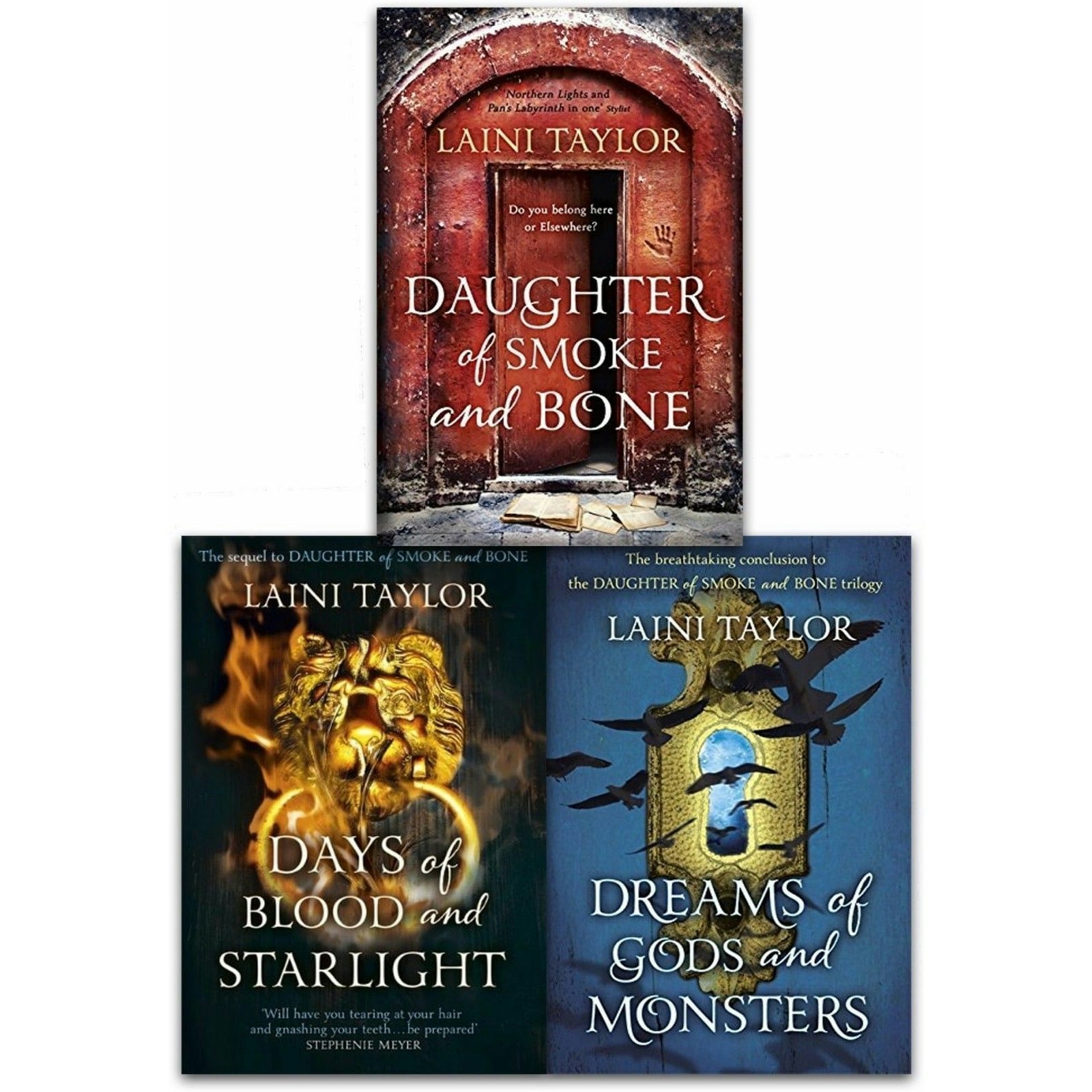 Hodder The Daughters Of Smoke And Bone Trilogy 3 Collection Book Set By Laini Taylor