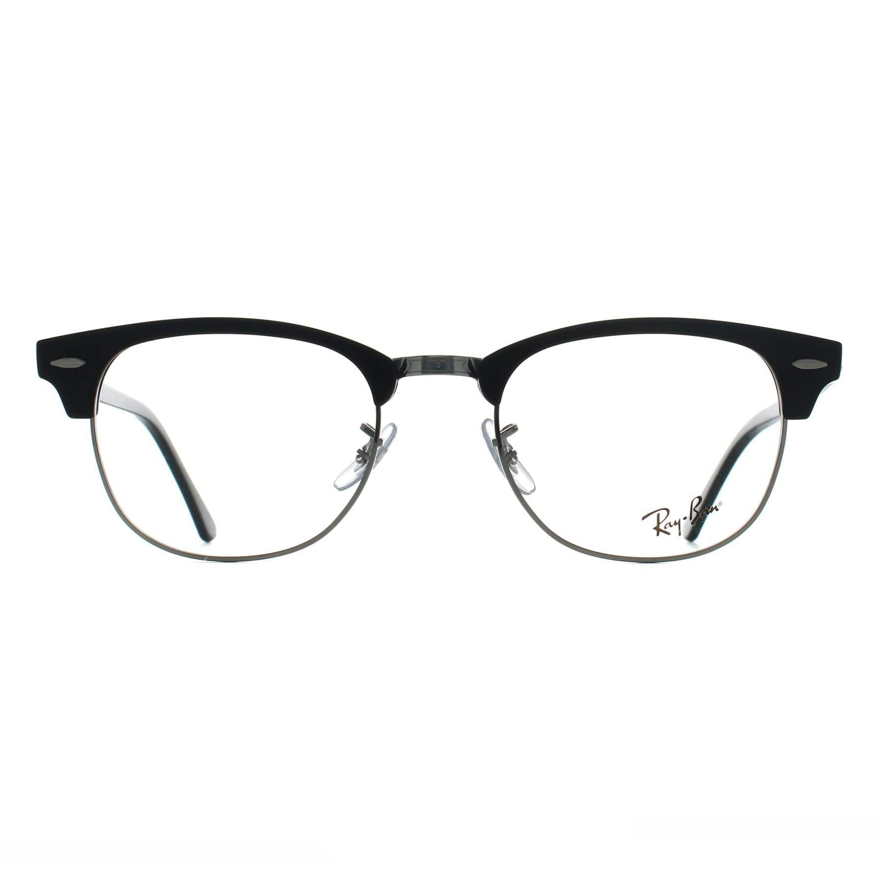 Ray-Ban Clubmaster RX5154, Black On Silver Glasses, Mojo Glasses - Image 6