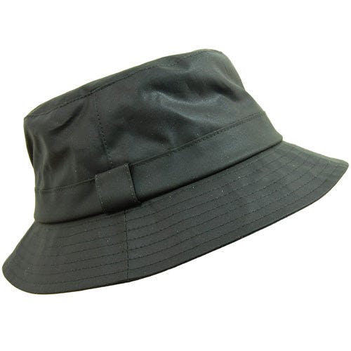 Coolandnew Brown Wax Cotton Bush Hat - Olive - M
