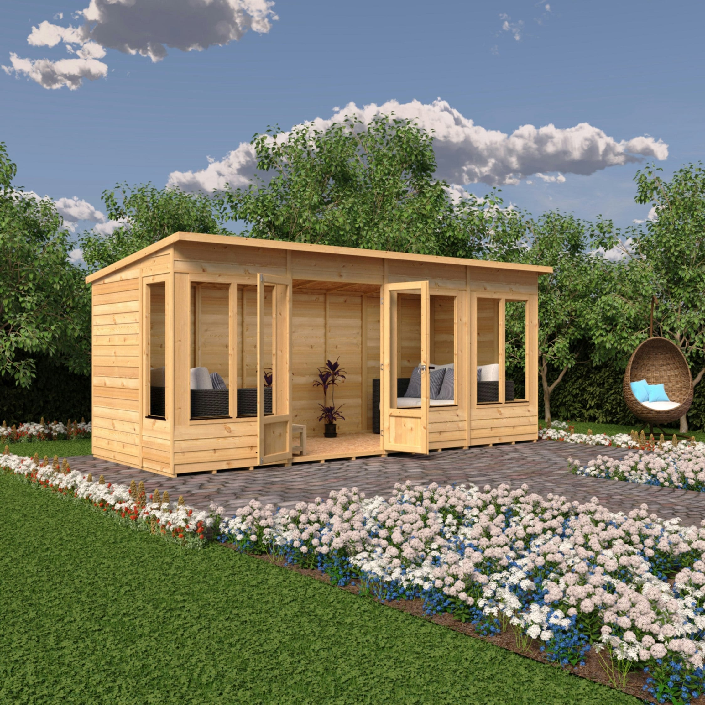 Rackhams Light 16X6 Alora Pent Summerhouse