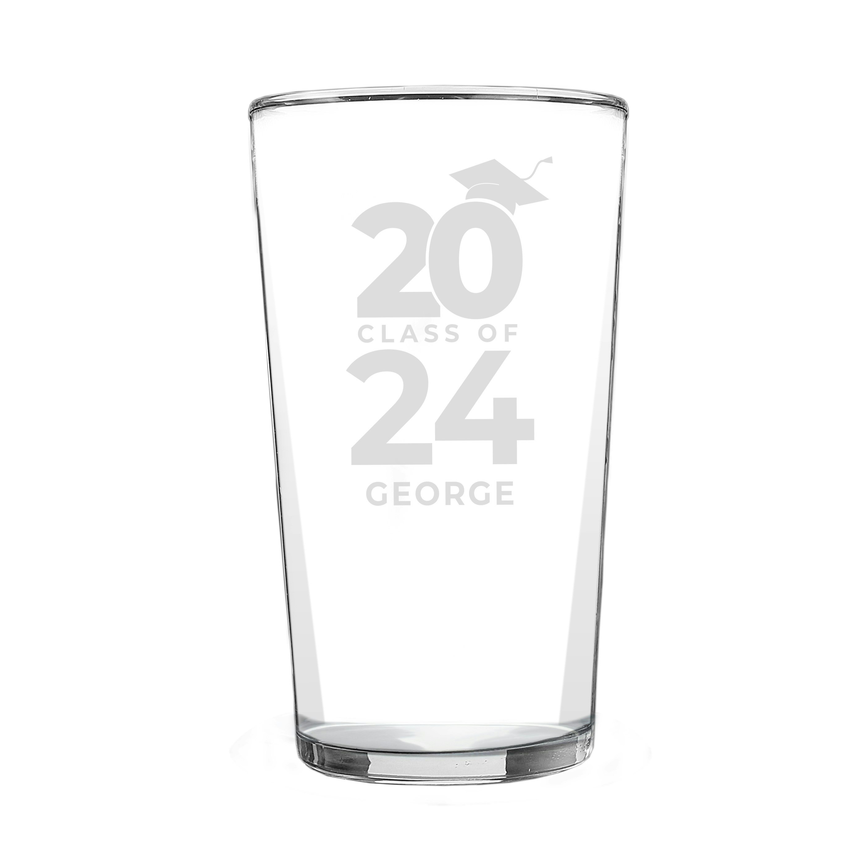 Rackhams Personalised Class Of Graduation Pint Glass