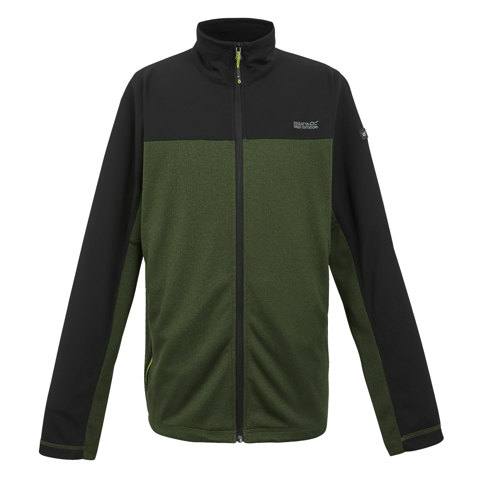 Regatta Men's Green/Black Highton V Fleece Jacket - Nephrite - Nephrite - Small