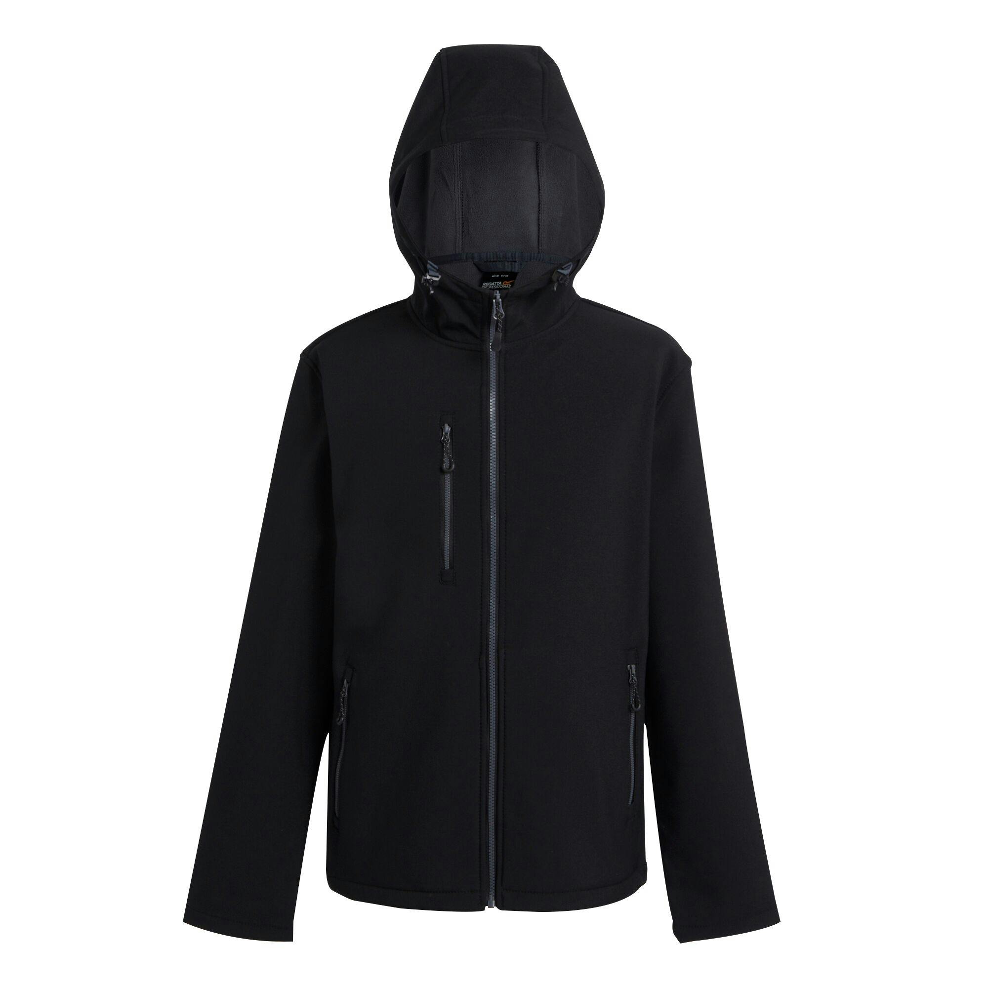 Regatta Men's Black/Grey Professional 2 Layer Soft Shell Jacket - /Seal - Xxl - /Seal - 100% Mixed