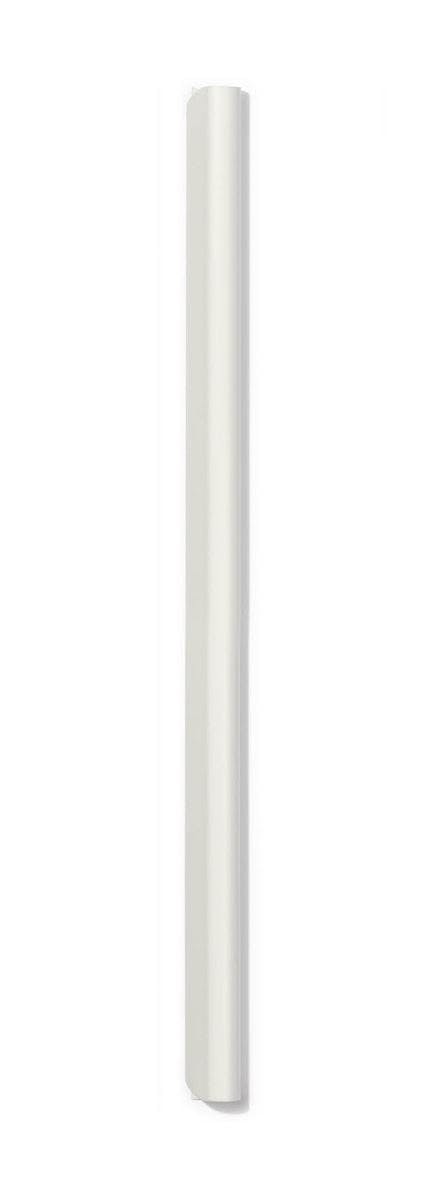 Durable White Spine Bar 80 Sheet Binding Bar For Unpunched Docs | 25 Pack | A4