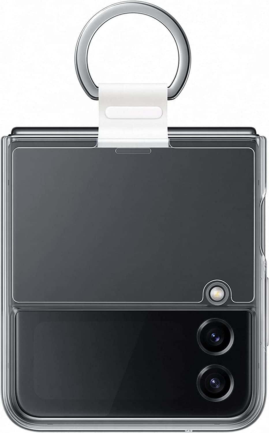 Samsung Galaxy Z Flip4 Official Clear Back Case Cover with Ring Transparent - Image 5