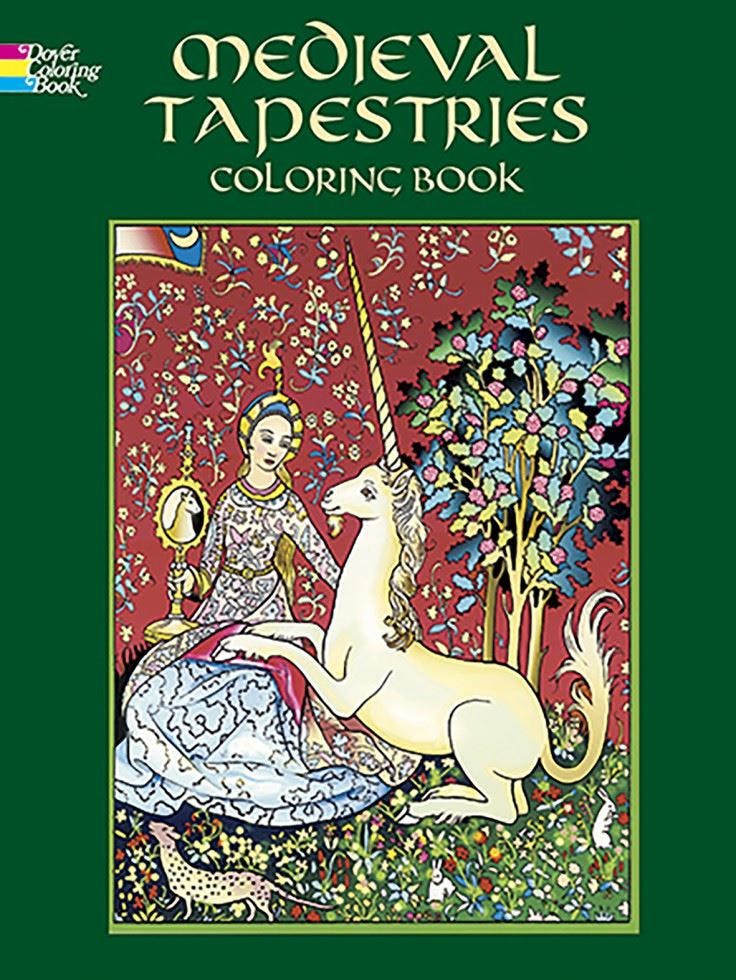 Medieval Tapestries Coloring Book (Pictorial Archives) By Marty Noble - Image 5