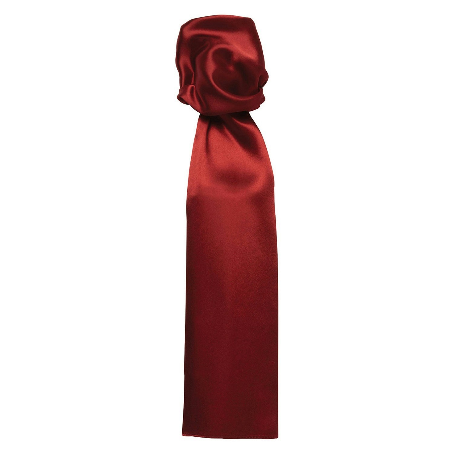 Premier Men's Burgundy Colours Plain Scarf In - Image 4