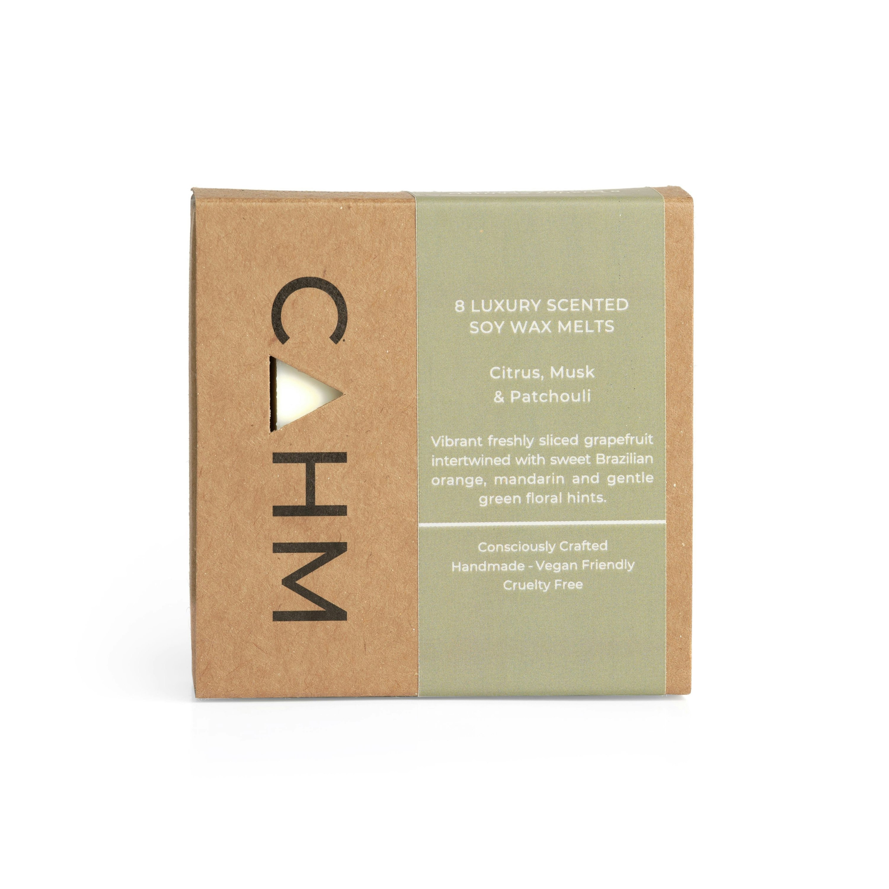 Cahm Orange/Green/Light Citrus, Musk And Patchouli Wax Melt Box