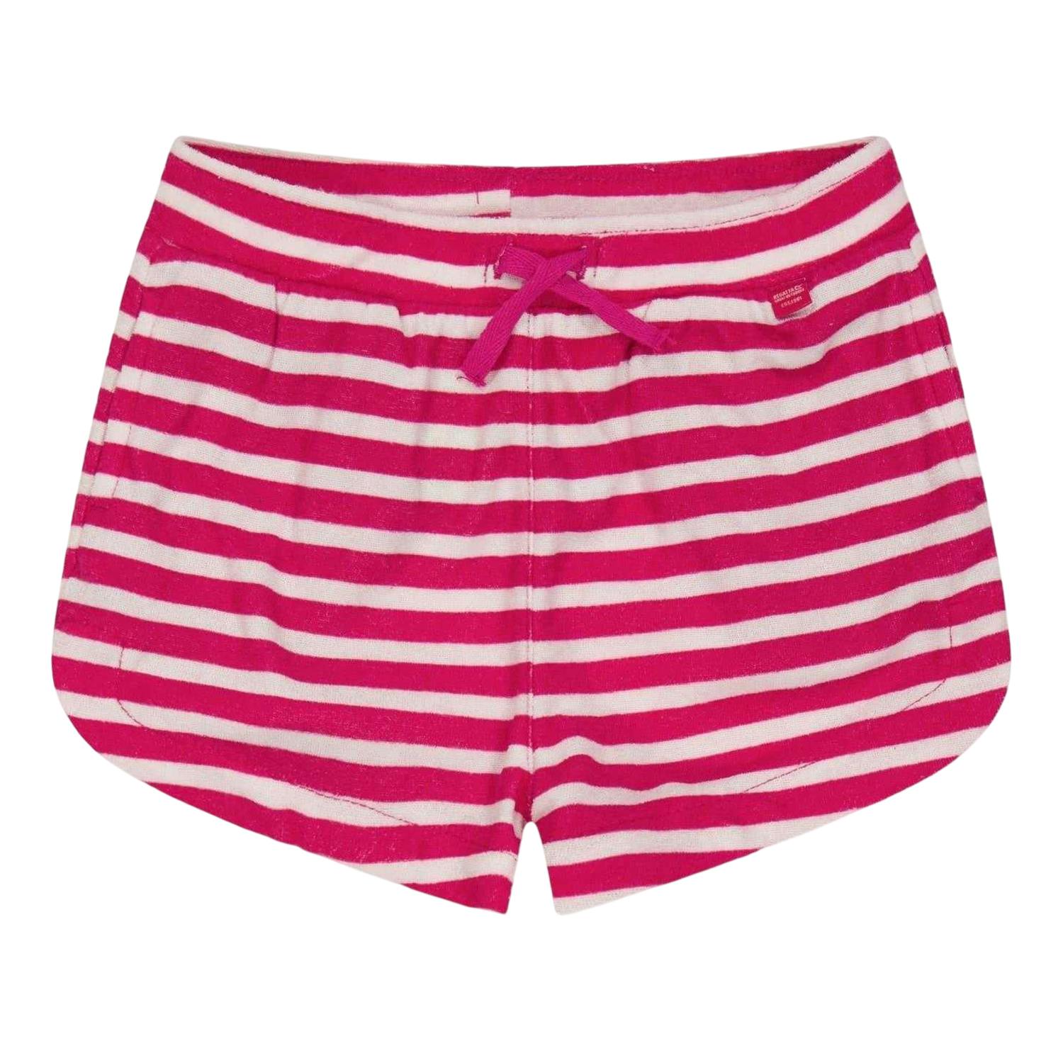 Regatta Girls Pink/White Dayana Sweat Shorts - Fusion/ - 13 Years - Fusion/ - 100% Mixed