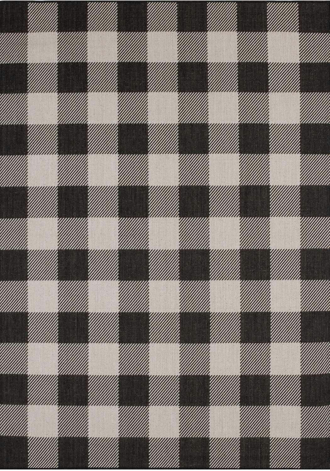 Rackhams Black Ecology Outdoor Rug | 700Bl - 160X230 Cm