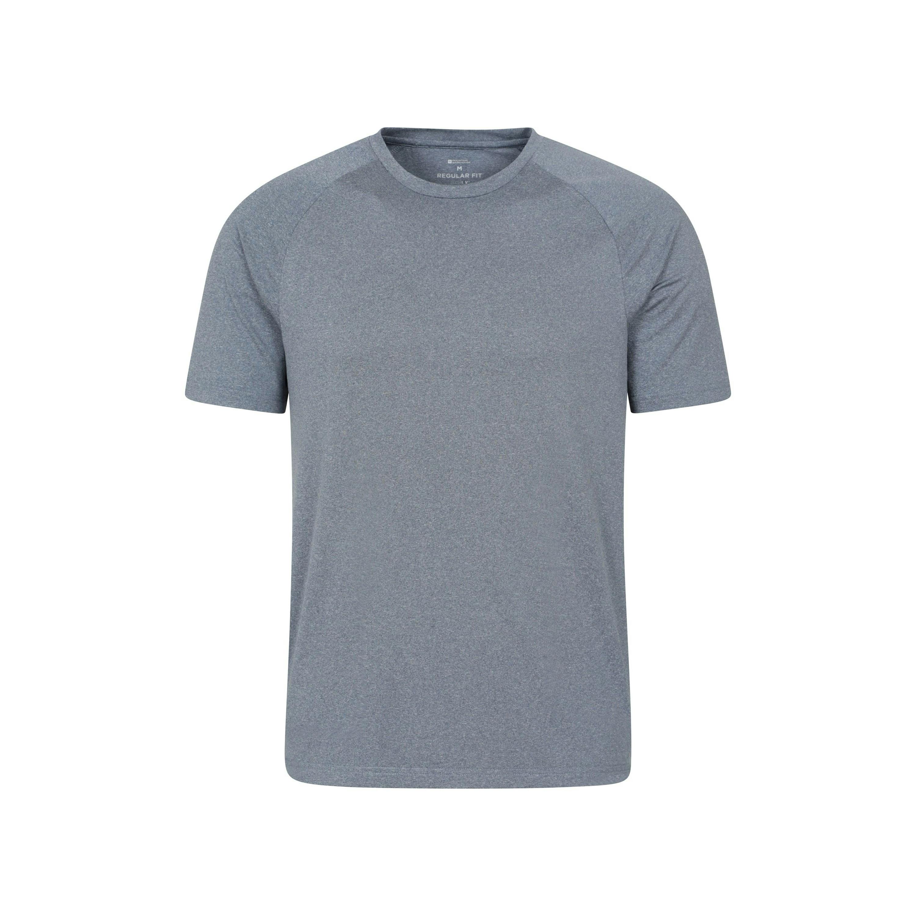 Mountain Warehouse Men's Agra Melange T-Shirt - Navy - Xxl - Navy - 88% Polyester/12% Elastane
