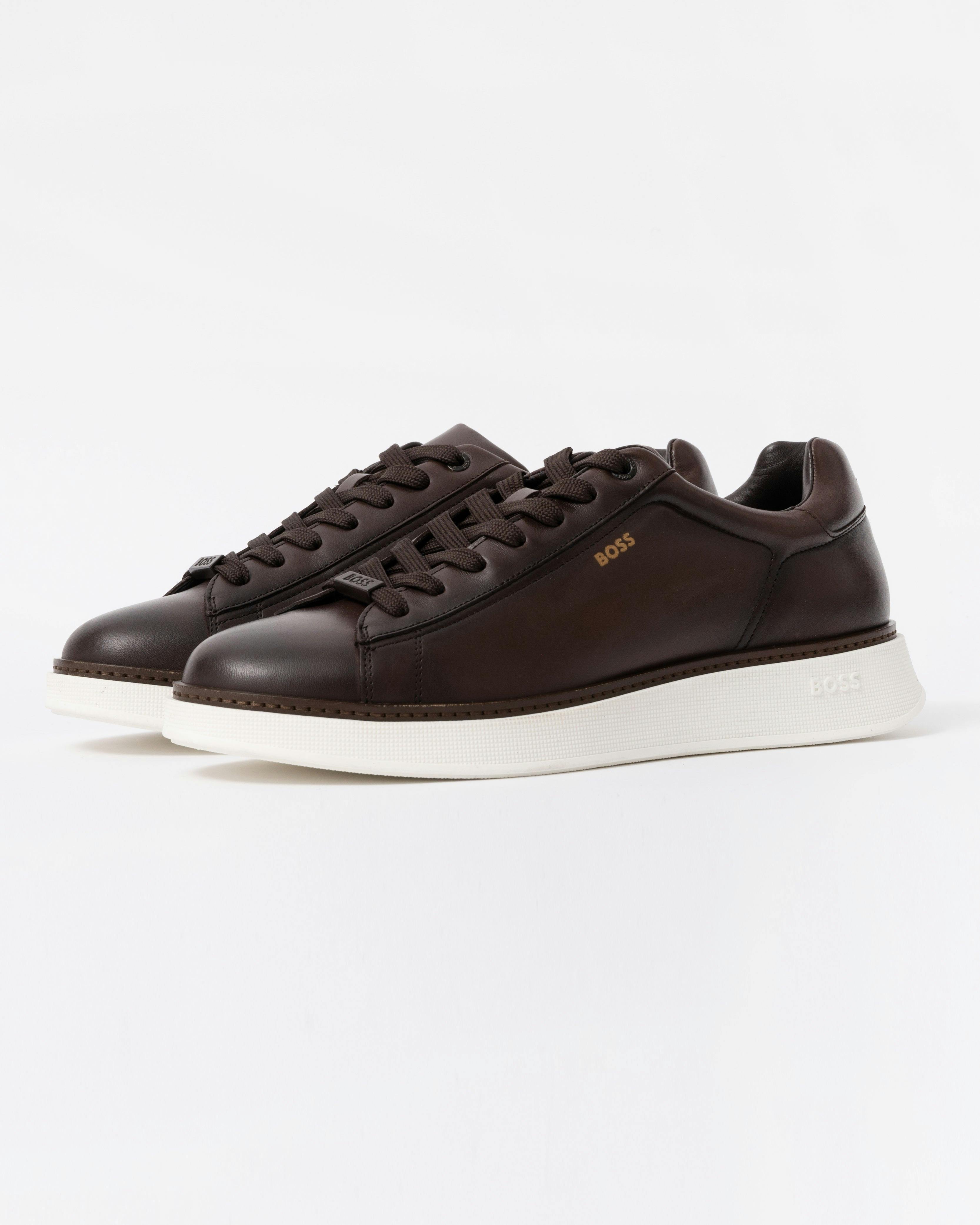 Boss Men's Orange/Dark/Brown Bulton Runn Bufwtl Trainers - 201 - 201 - Uk9 Eu43 Us10